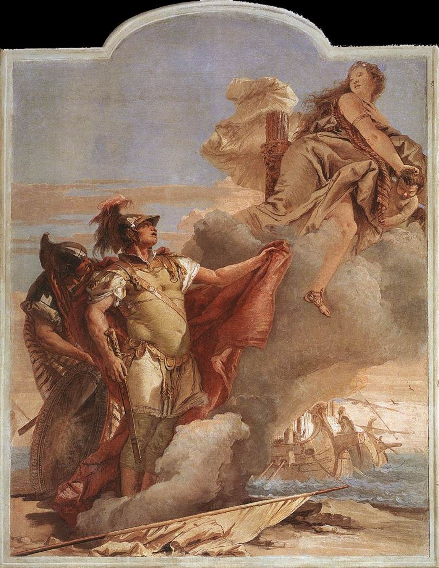 Venus's Farewell to Aeneas, from the Room of the Aeneid in the Palazzina by Giovanni Battista Tiepolo