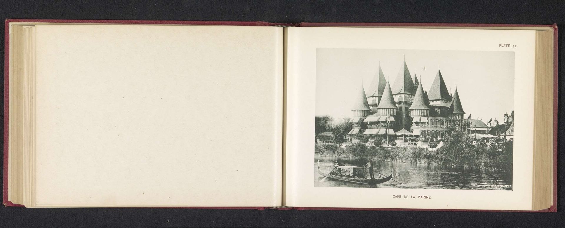 Gezicht op het Café de la Marine op de World's Columbian Exposition in Chicago in 1893 by Charles Dudley Arnold