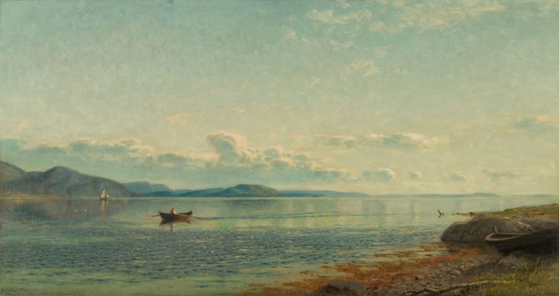 Fra Bømmelfjord by Amaldus Nielsen