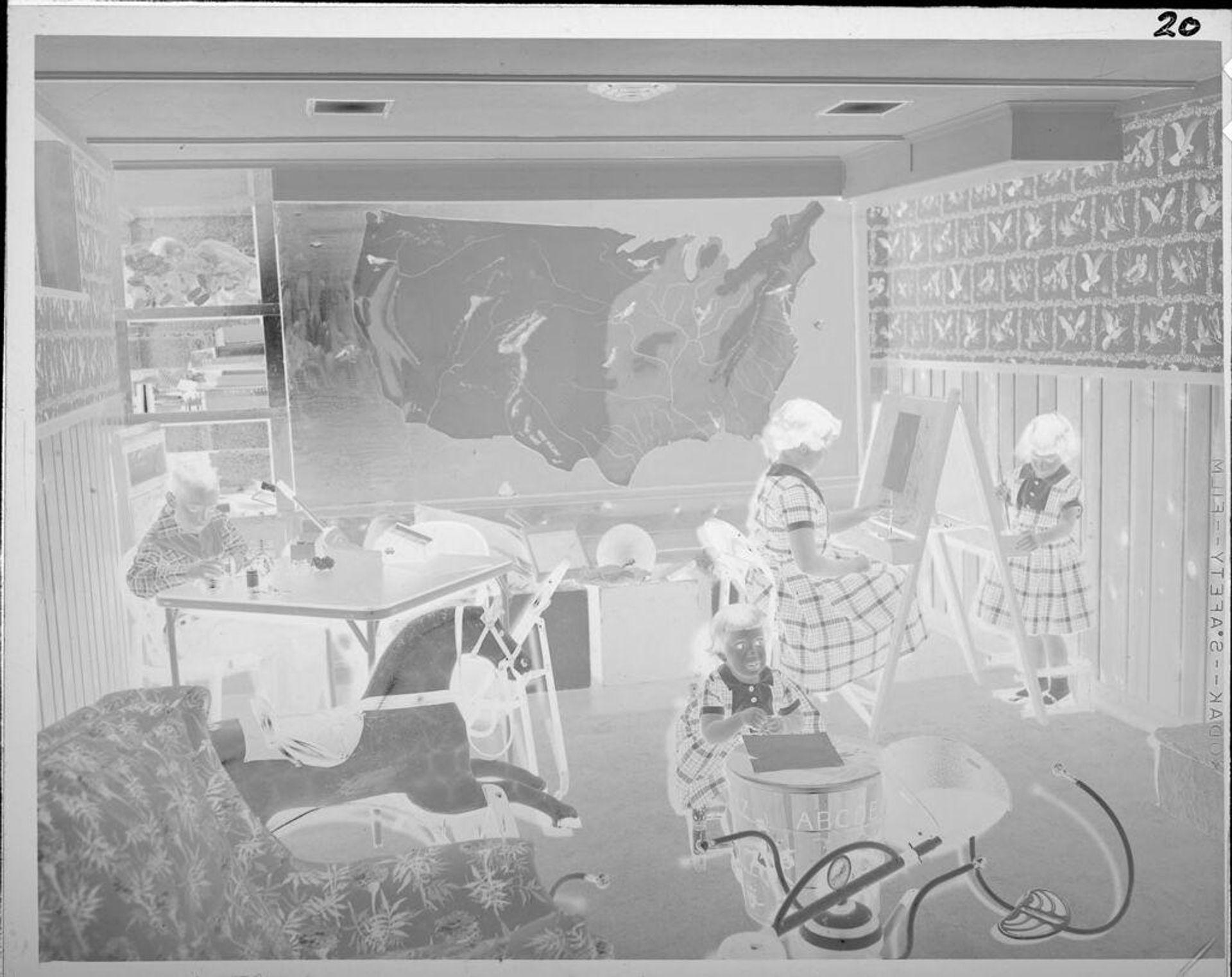Untitled (children in playroom) by Lucian and Mary Brown