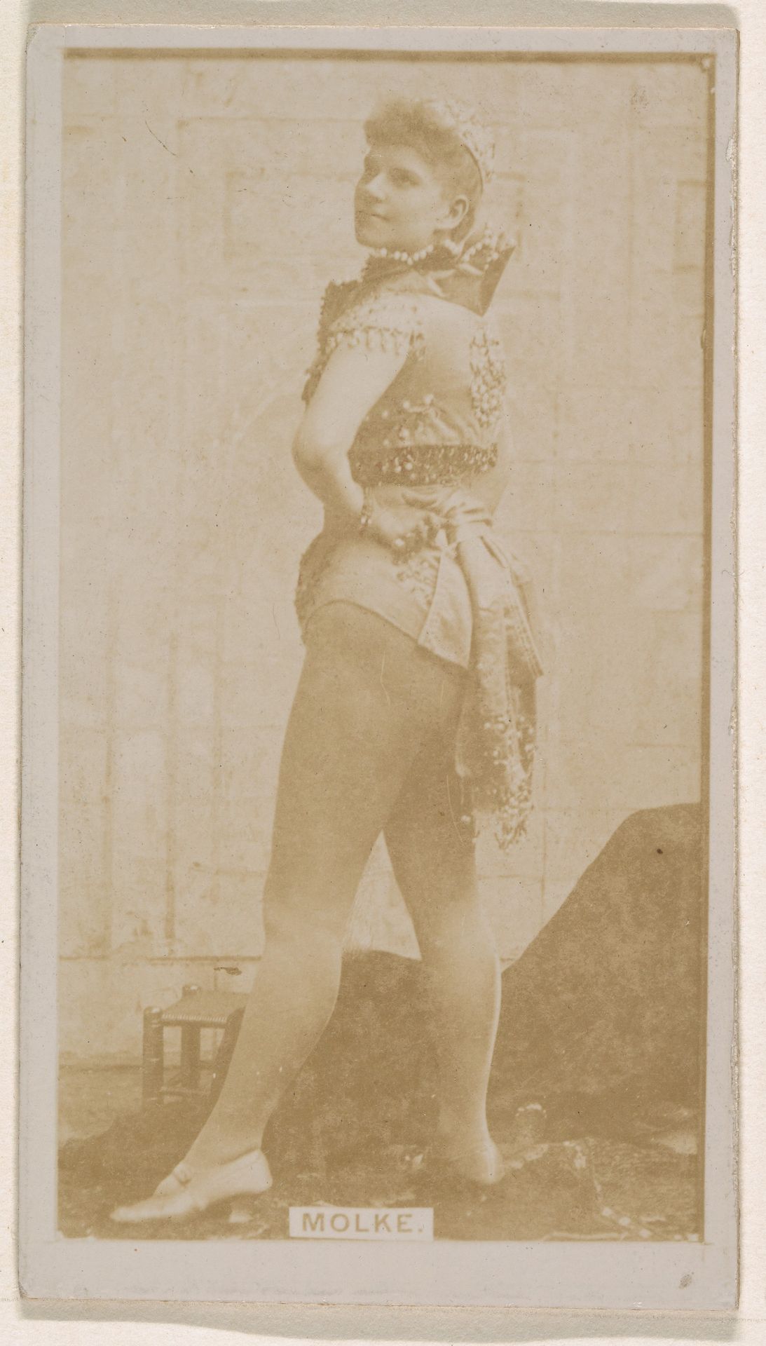 Miss Molke, from the Actresses series (N245) issued by Kinney Brothers to promote Sweet Caporal Cigarettes by Kinney Brothers Tobacco Company