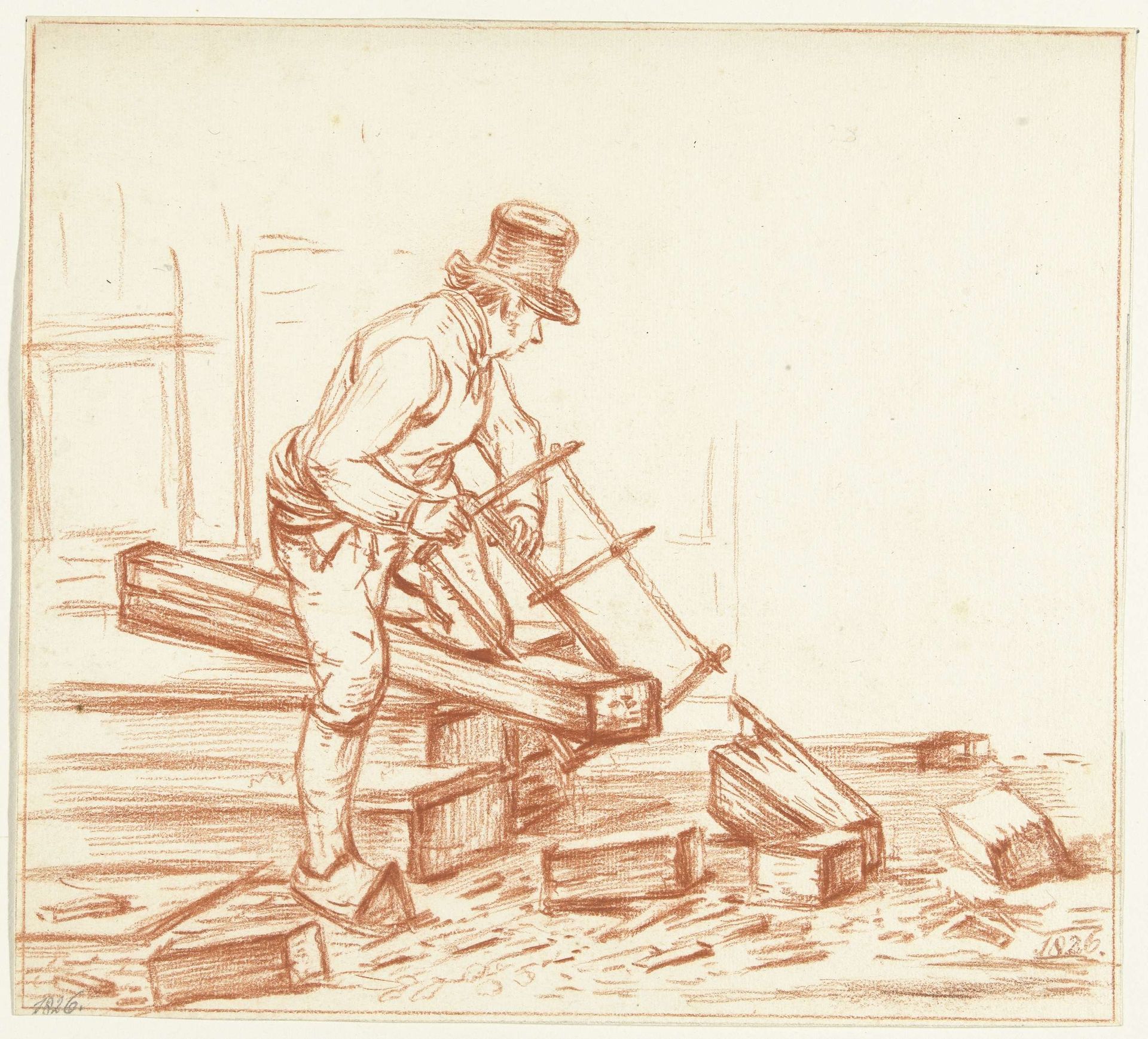 Zagende man by Jean Bernard