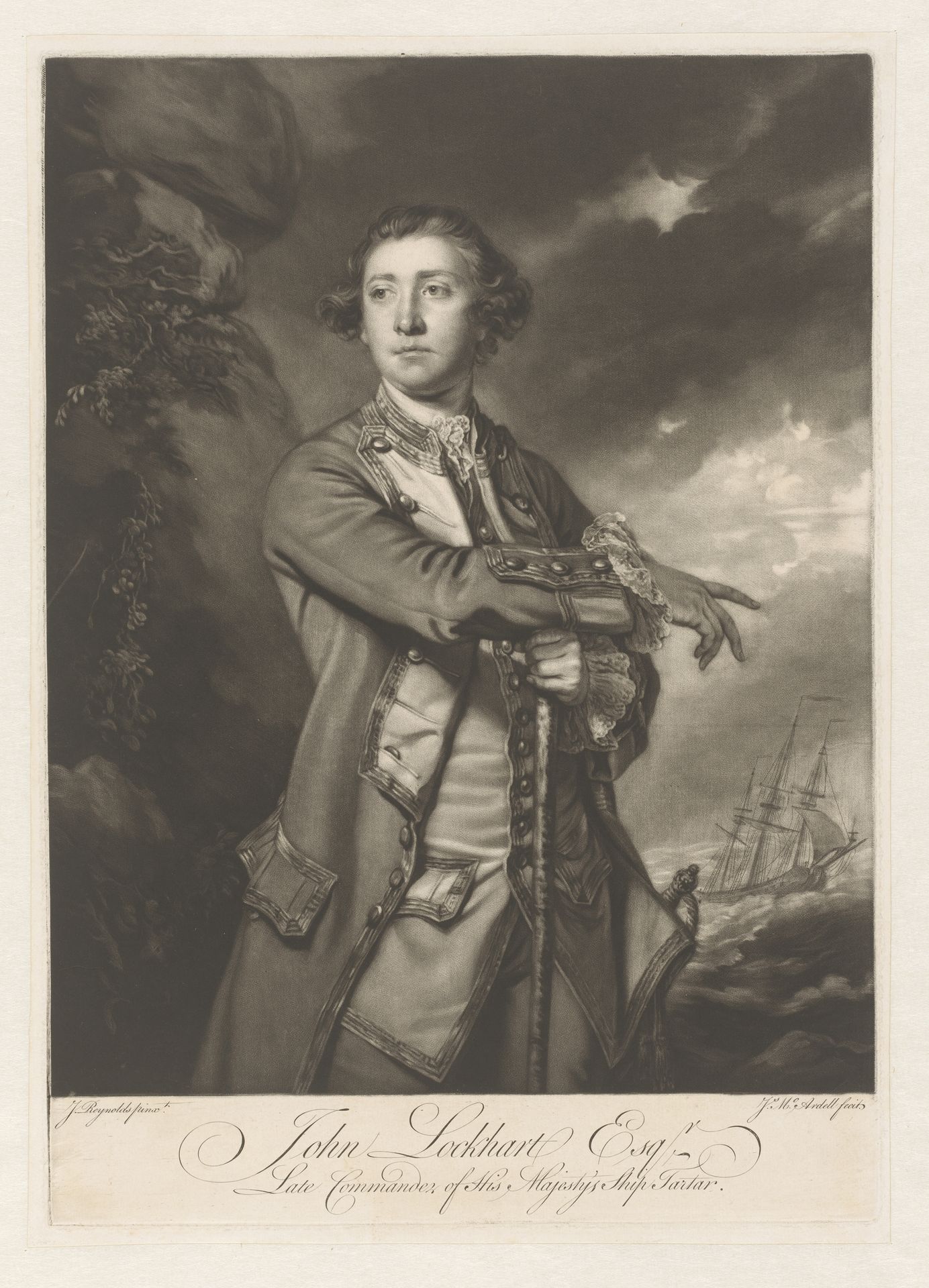 Portret van John Lockhart by James McArdell