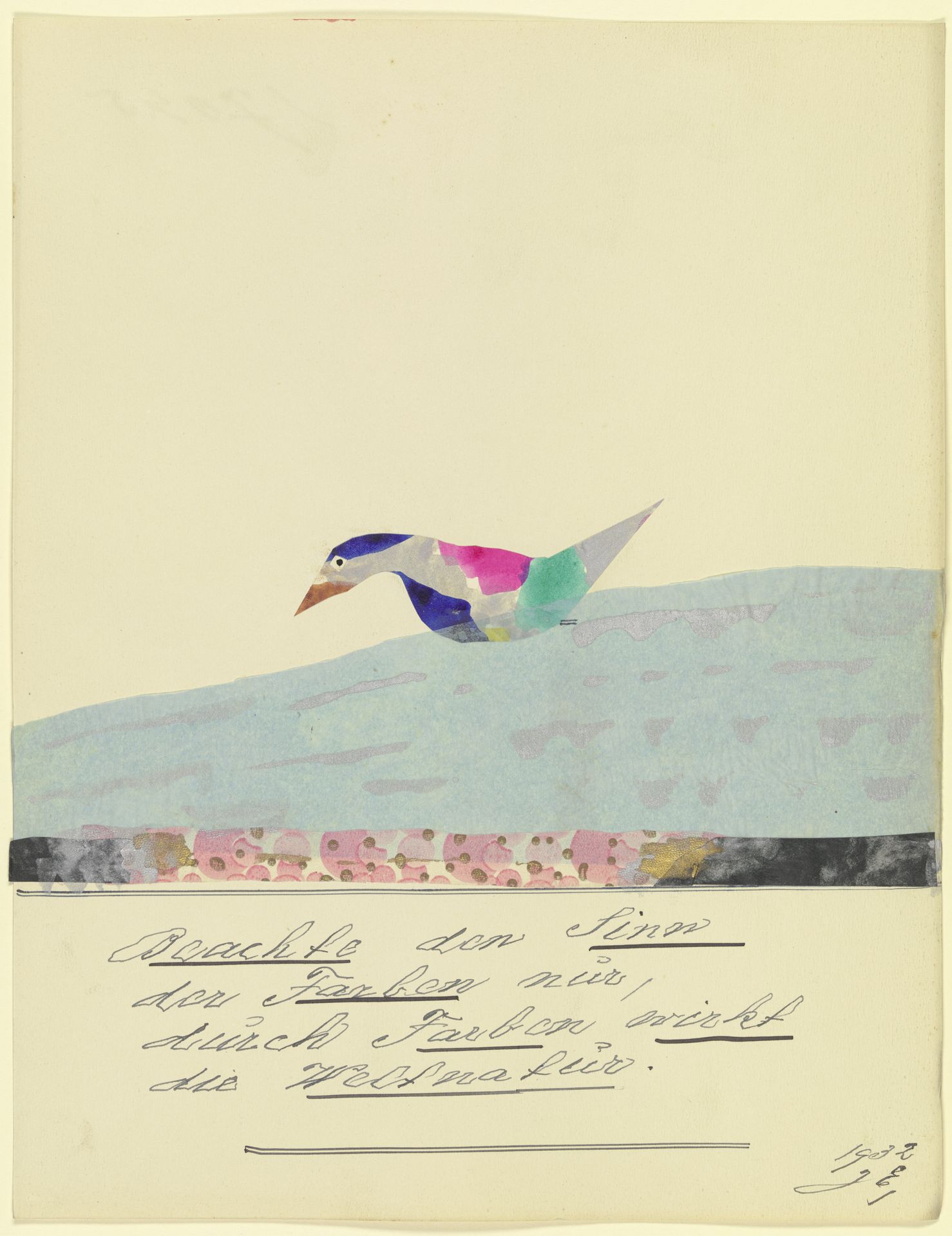 17045 („Beachte den Sinn der Farben nur …“) by John Elsas