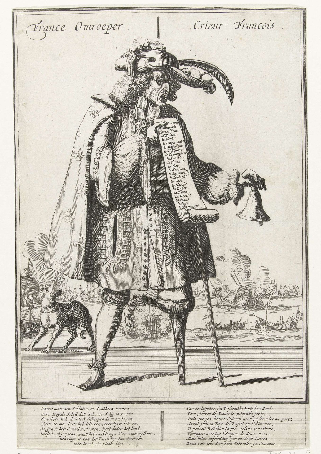 De Franse Omroeper, 1692 by Anonymous