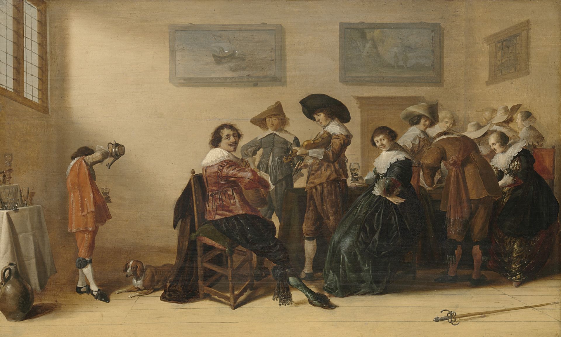 Merry Company in a Room by Anthonie Palamedesz.