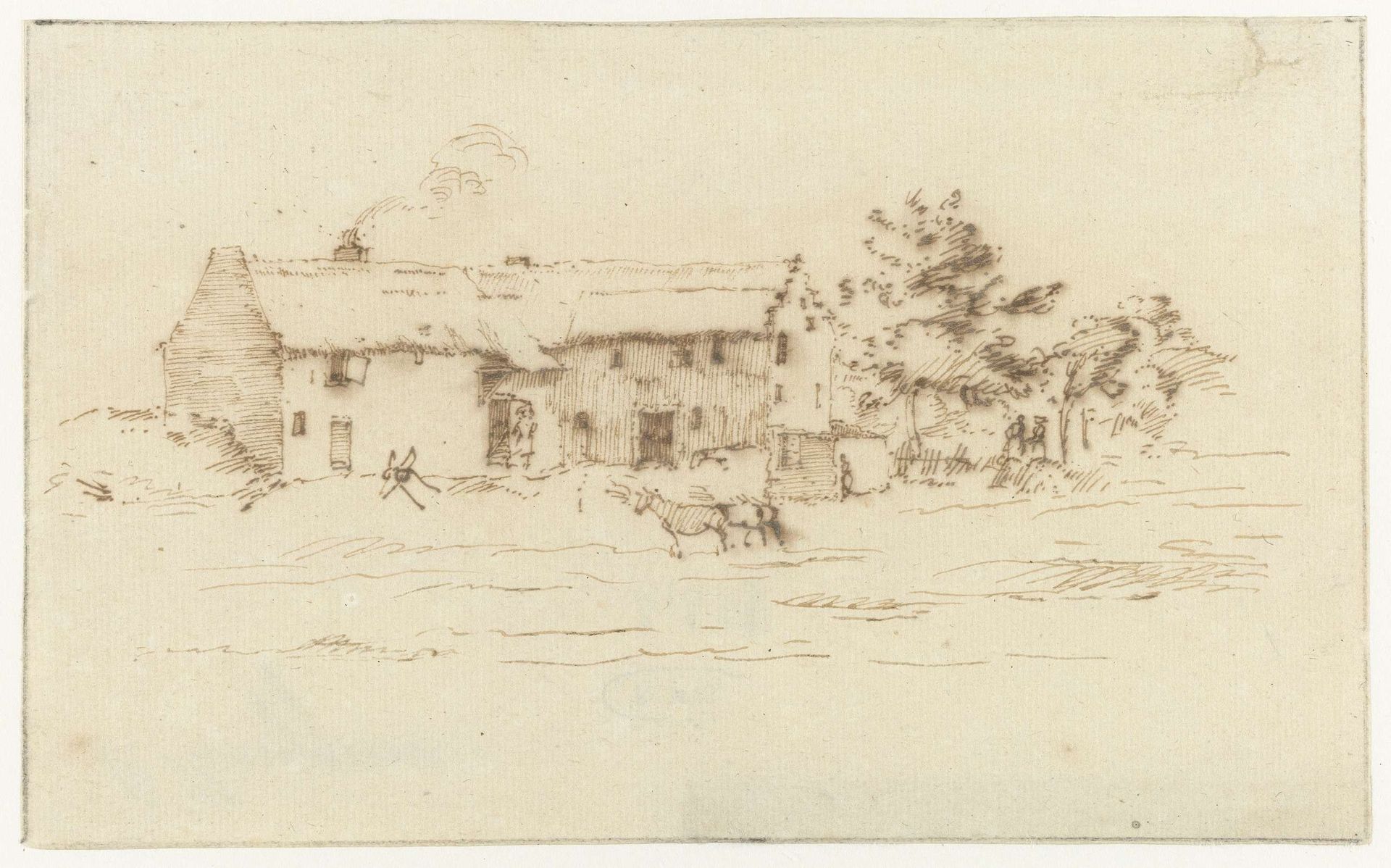 Tussen Soignies en Braine-le-Comte by Constantijn (II) Huygens