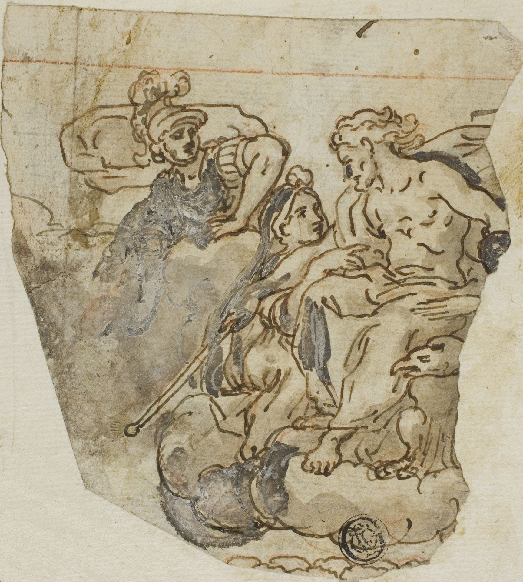 Zeus and Psyche by Lazzaro Tavarone