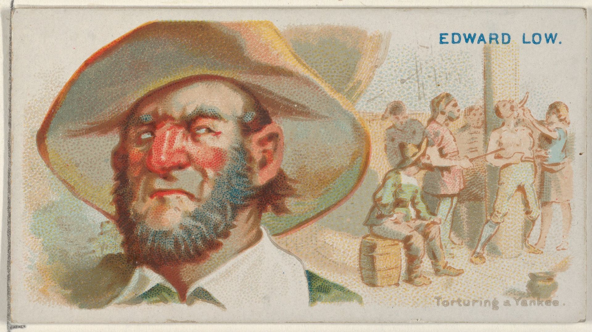 Edward Low, Torturing a Yankee, from the Pirates of the Spanish Main series (N19) for Allen & Ginter Cigarettes by Allen & Ginter