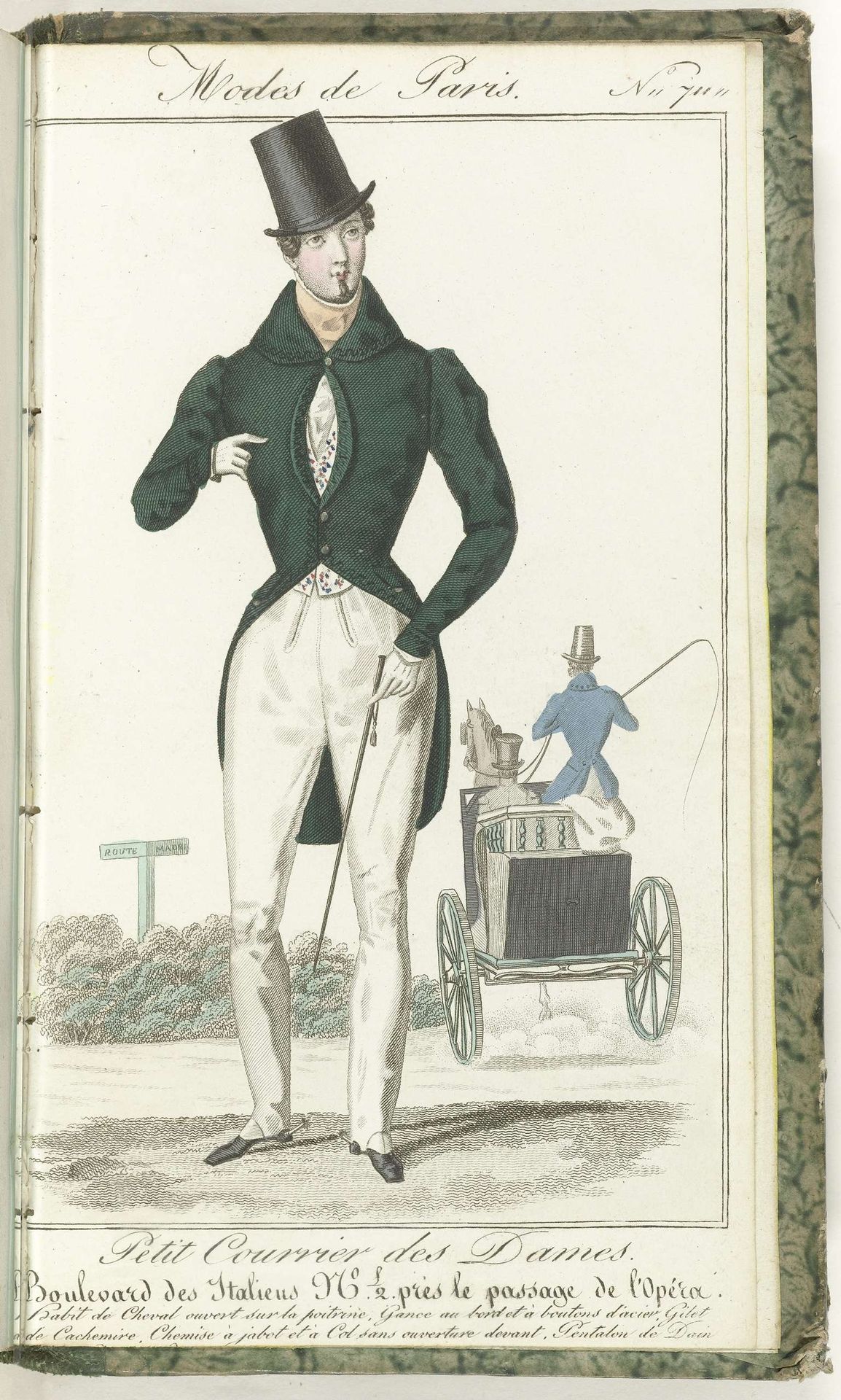 Petit Courrier des Dames, 1830, No. 711 : Habit de Cheval... by Anonymous