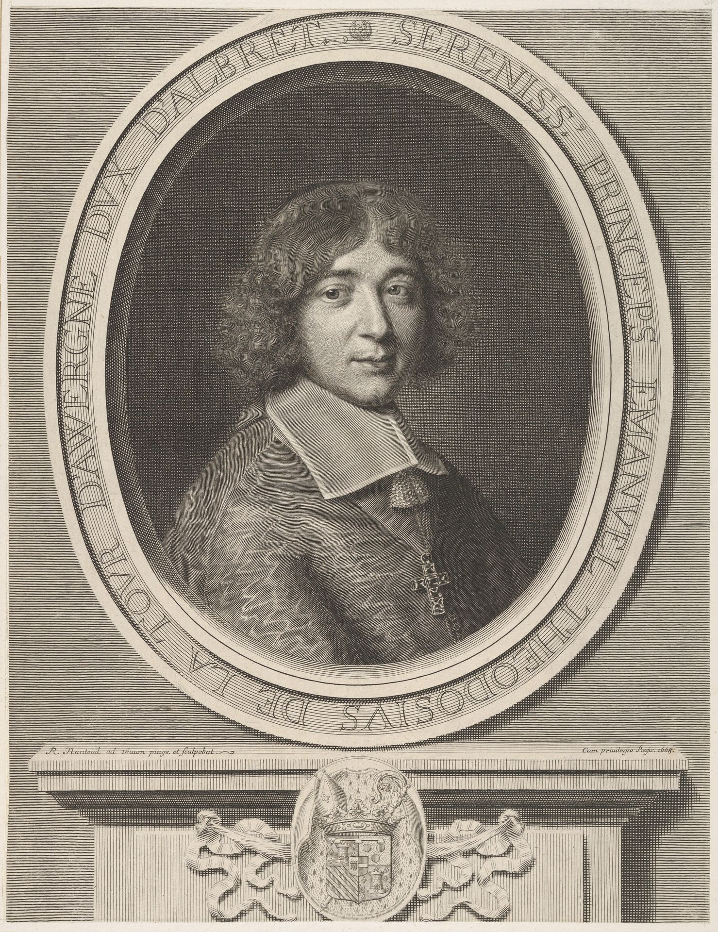 Emmanuel-Théodose de La Tour d'Auvergne, Le Cardinal de Bouillon by Robert Nanteuil