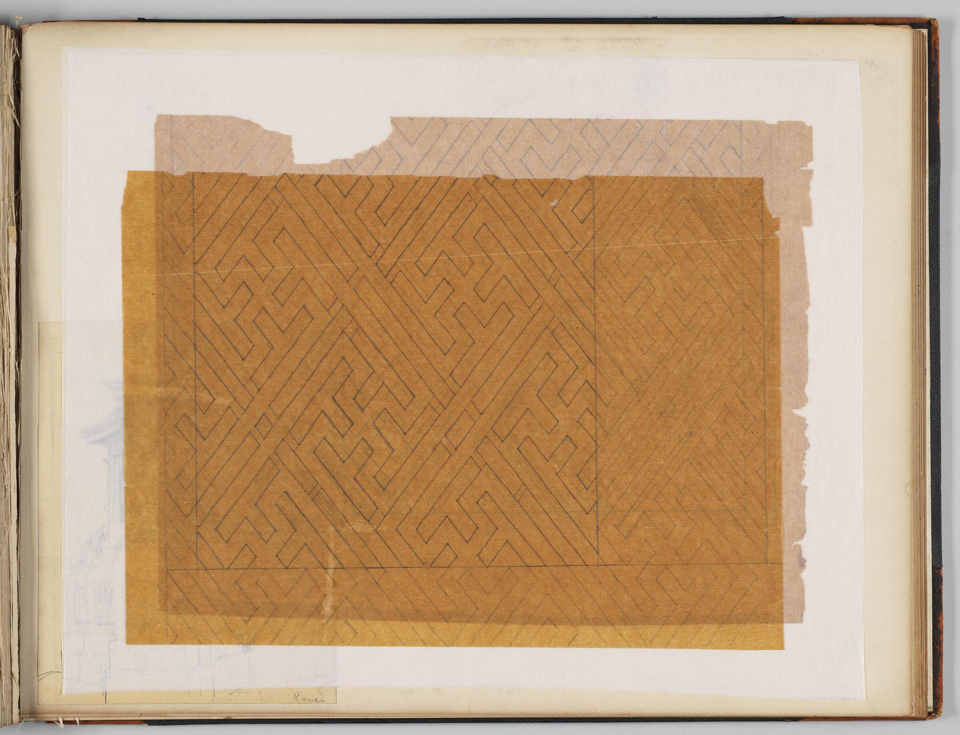 Album Leaf with Two Drawings; Album Leaf with Eight Drawings by John Singer Sargent