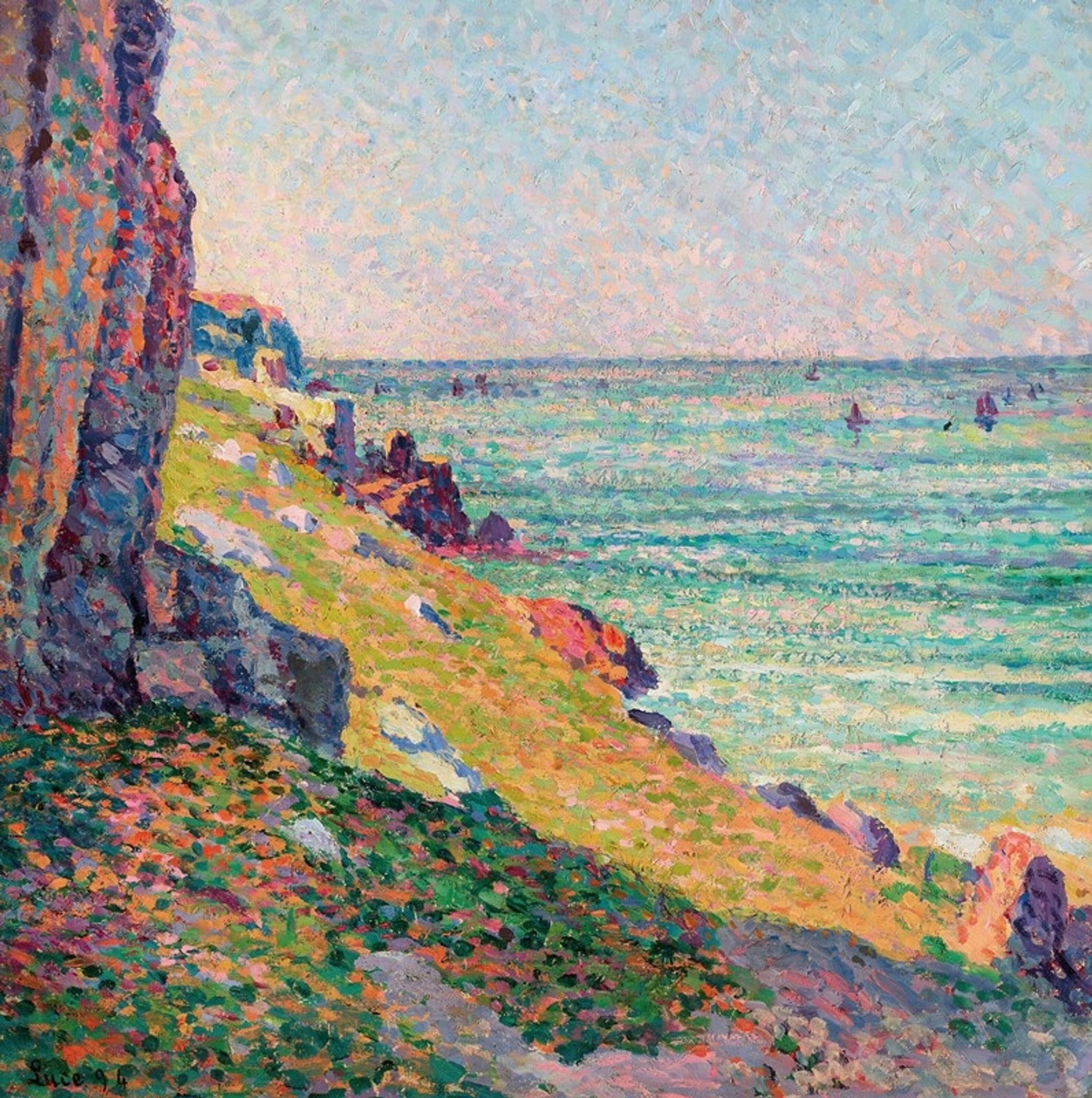 Les rochers à Agay by Maximilien Luce