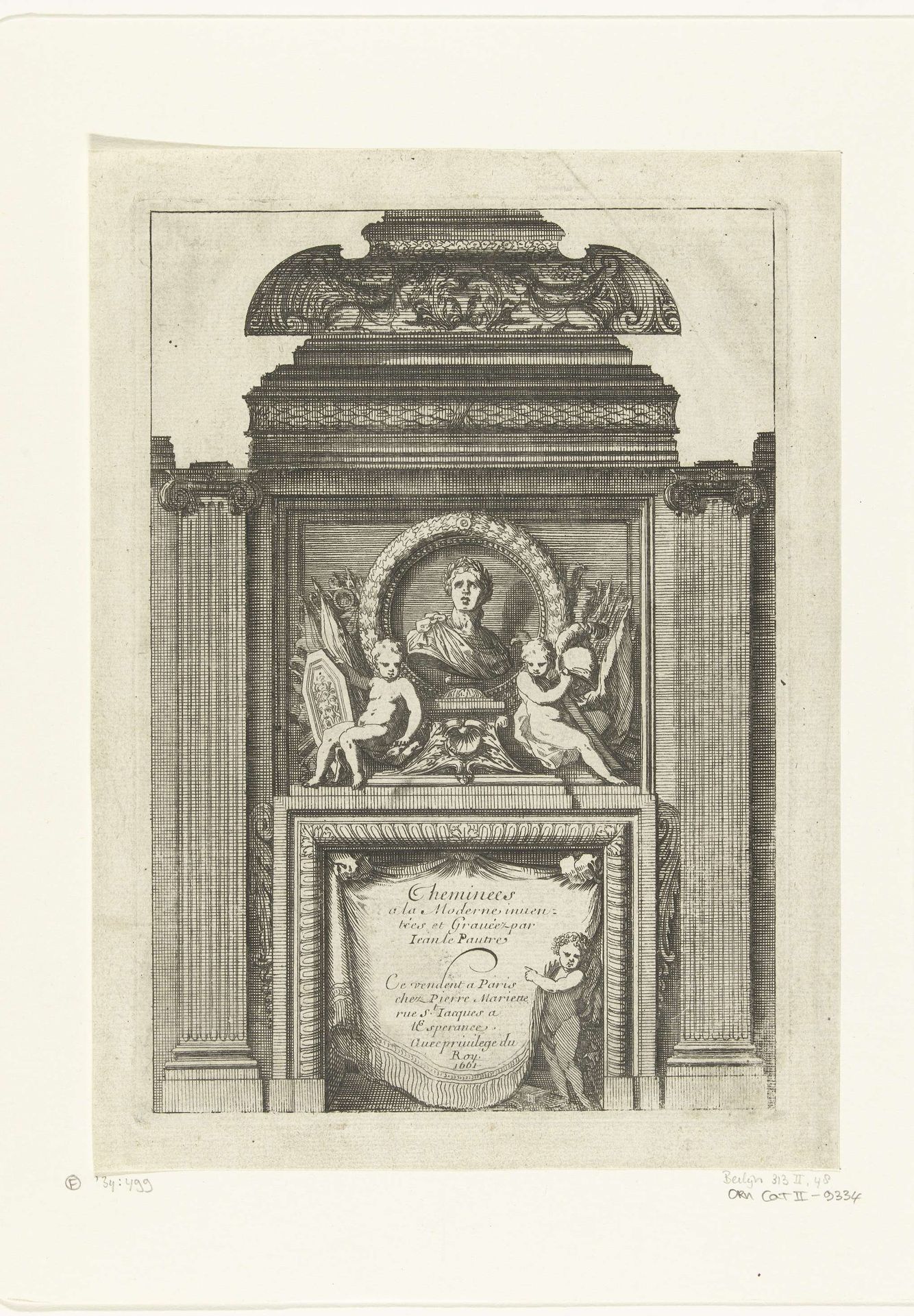 Titelblad: Cheminées à la Moderne by Jean Lepautre