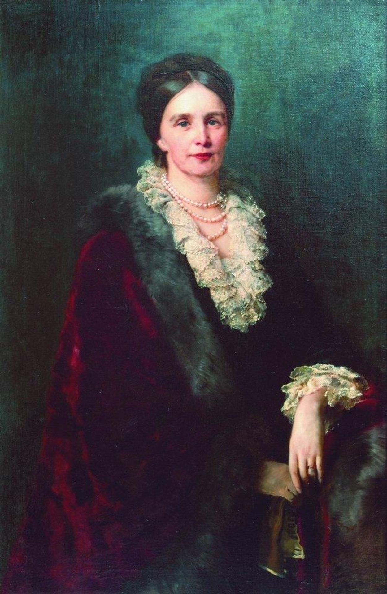 Portrait of P.Uvarova by Konstantin Egorovich Makovsky