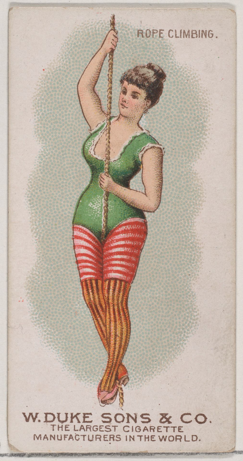 Rope Climbing, from the Gymnastic Exercises series (N77) for Duke brand cigarettes by W. Duke, Sons & Co.