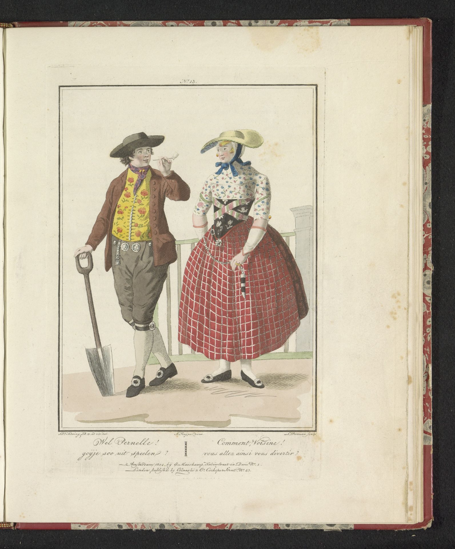 Man en vrouw van Zuid-Beveland by Ludwig Gottlieb Portman