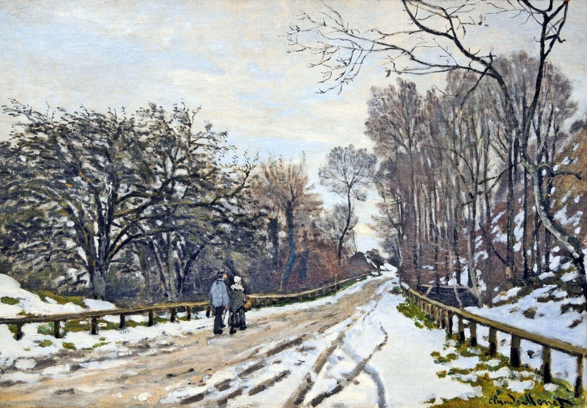 The Road to the Farm of Saint-Simeon by Claude Monet