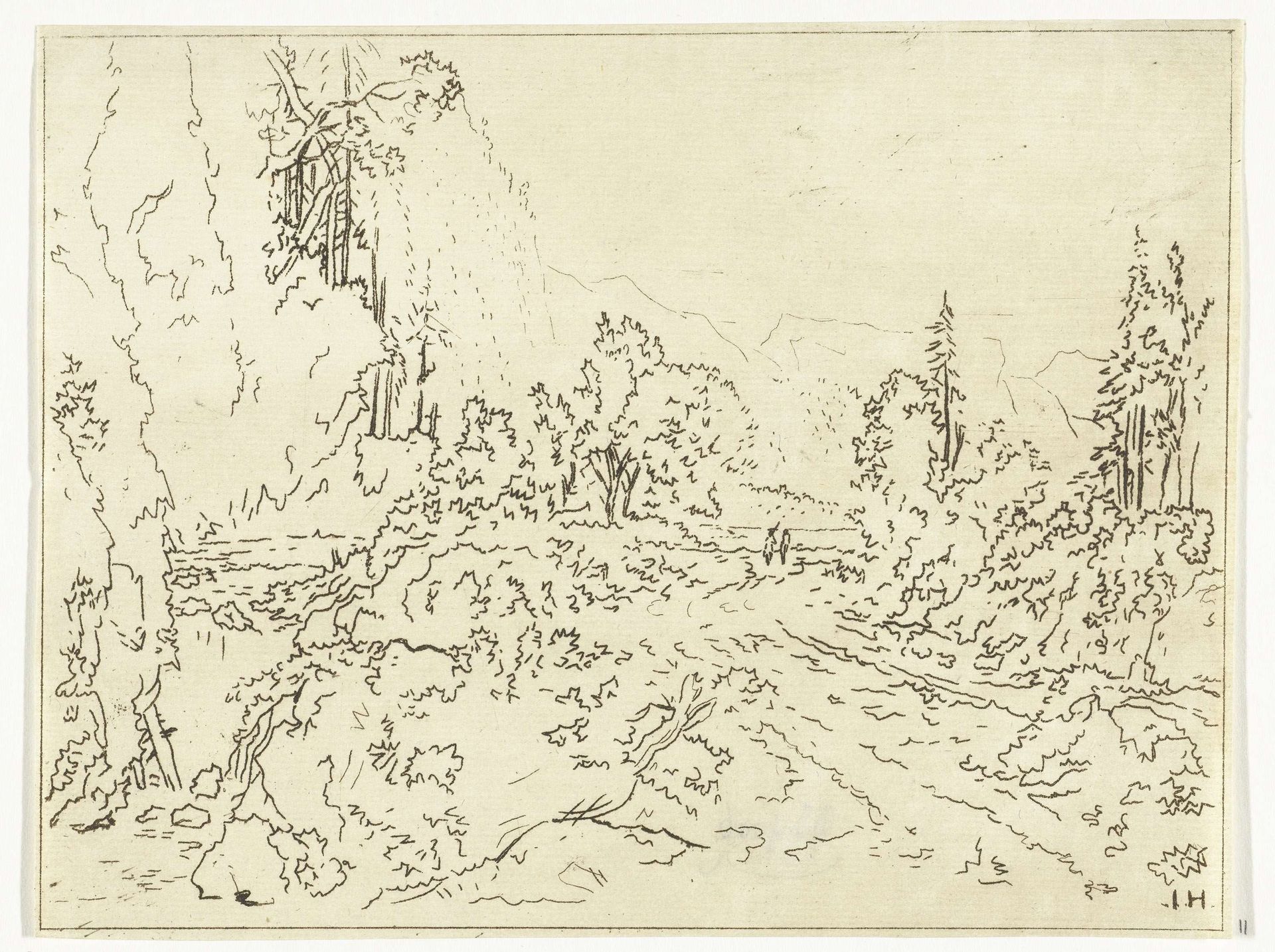 Bergachtig landschap by Anthonie van den Bos