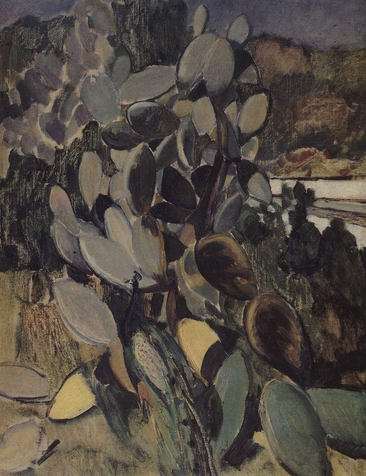 Cacti by Kuzma Petrov-Vodkin