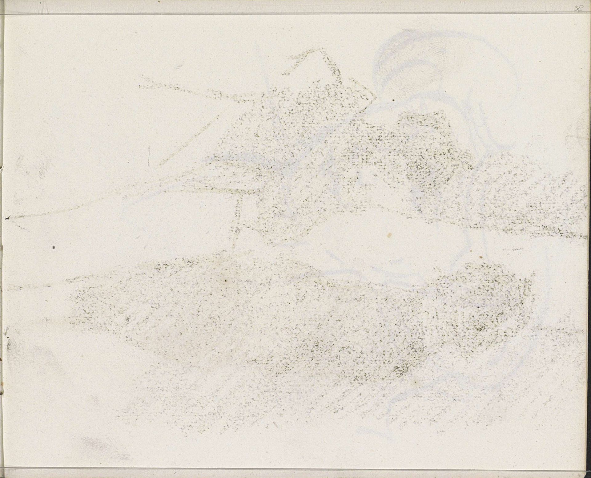 Abklatsch van de krijttekening op pagina 57 by Isaac Israels