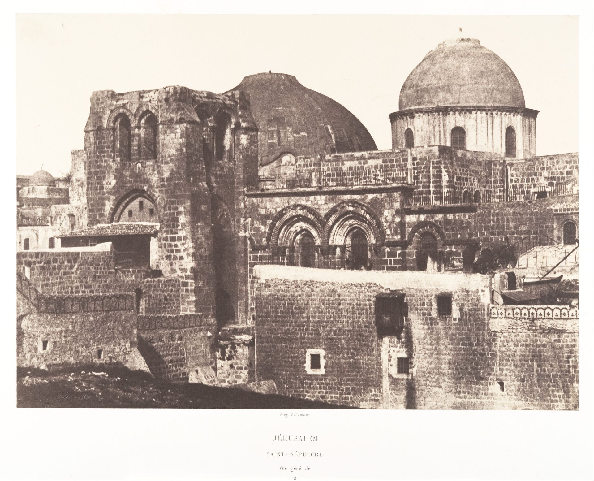 Jérusalem, Saint Sépulcre, vue générale, 2 by Auguste Salzmann