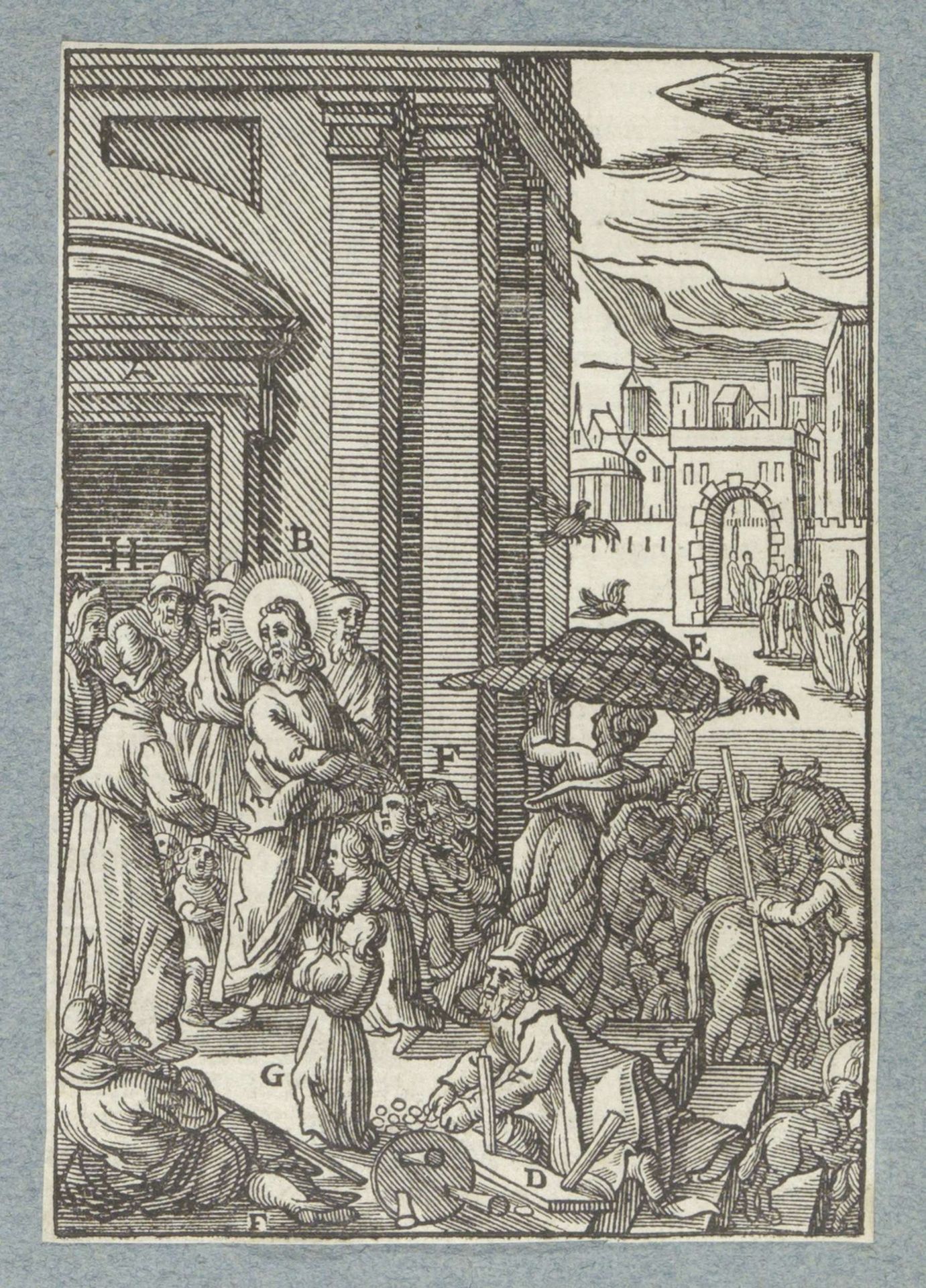 Reiniging van de tempel by Christoffel van (II) Sichem