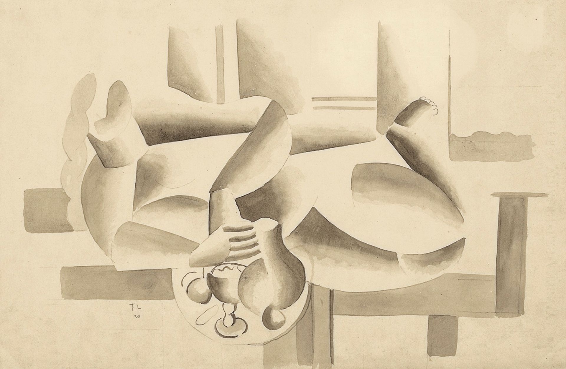 Femme allongée by Fernand Léger