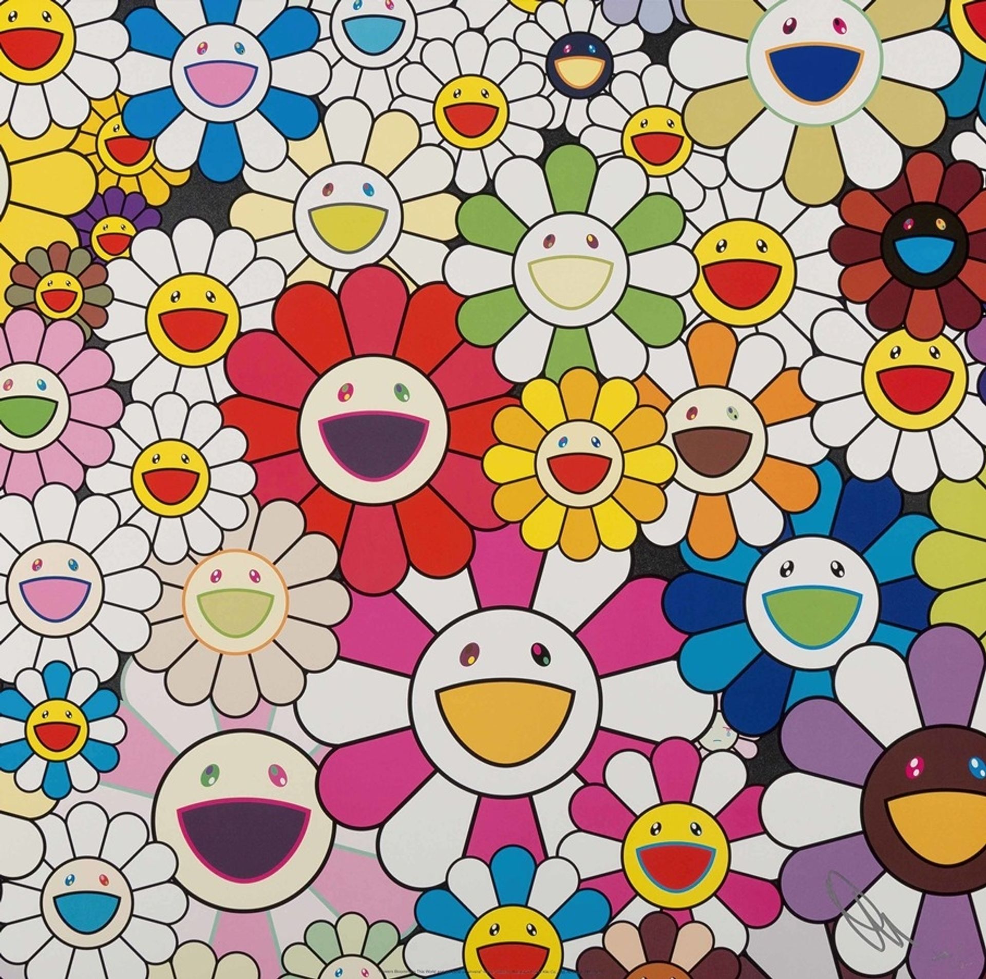 Flowers Blooming in This World and the Land of Nirvana by Takashi Murakami