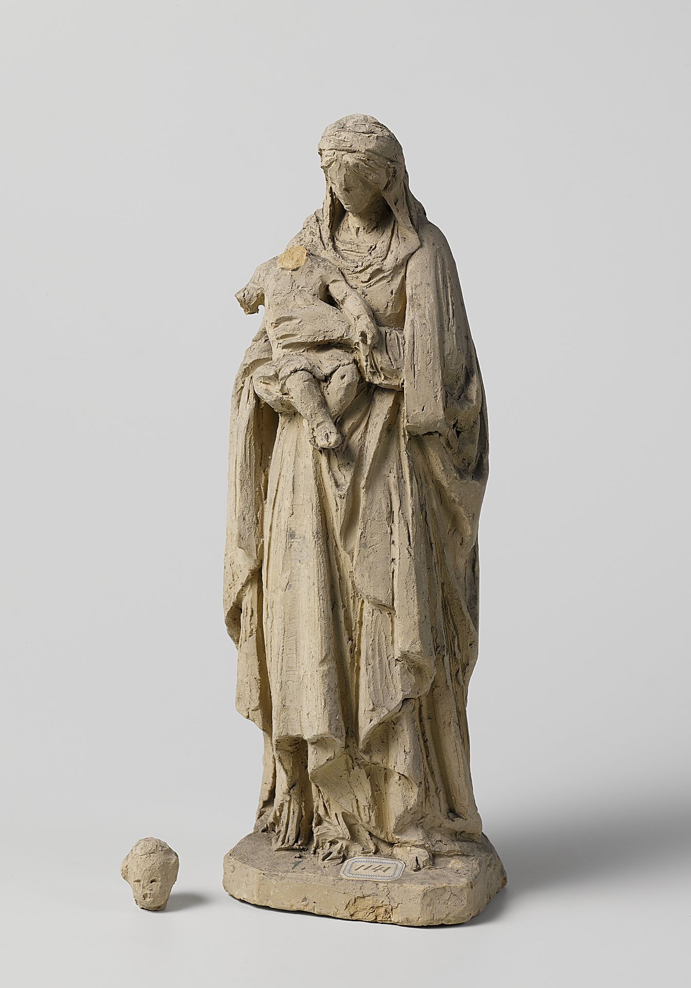 Onderdeel van Maria met kind by Eugène Lacomblé