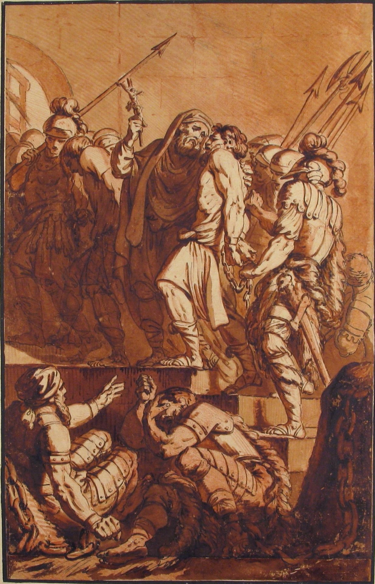 Prisoners Led Out of a Dungeon by Philippe Louis Parizeau