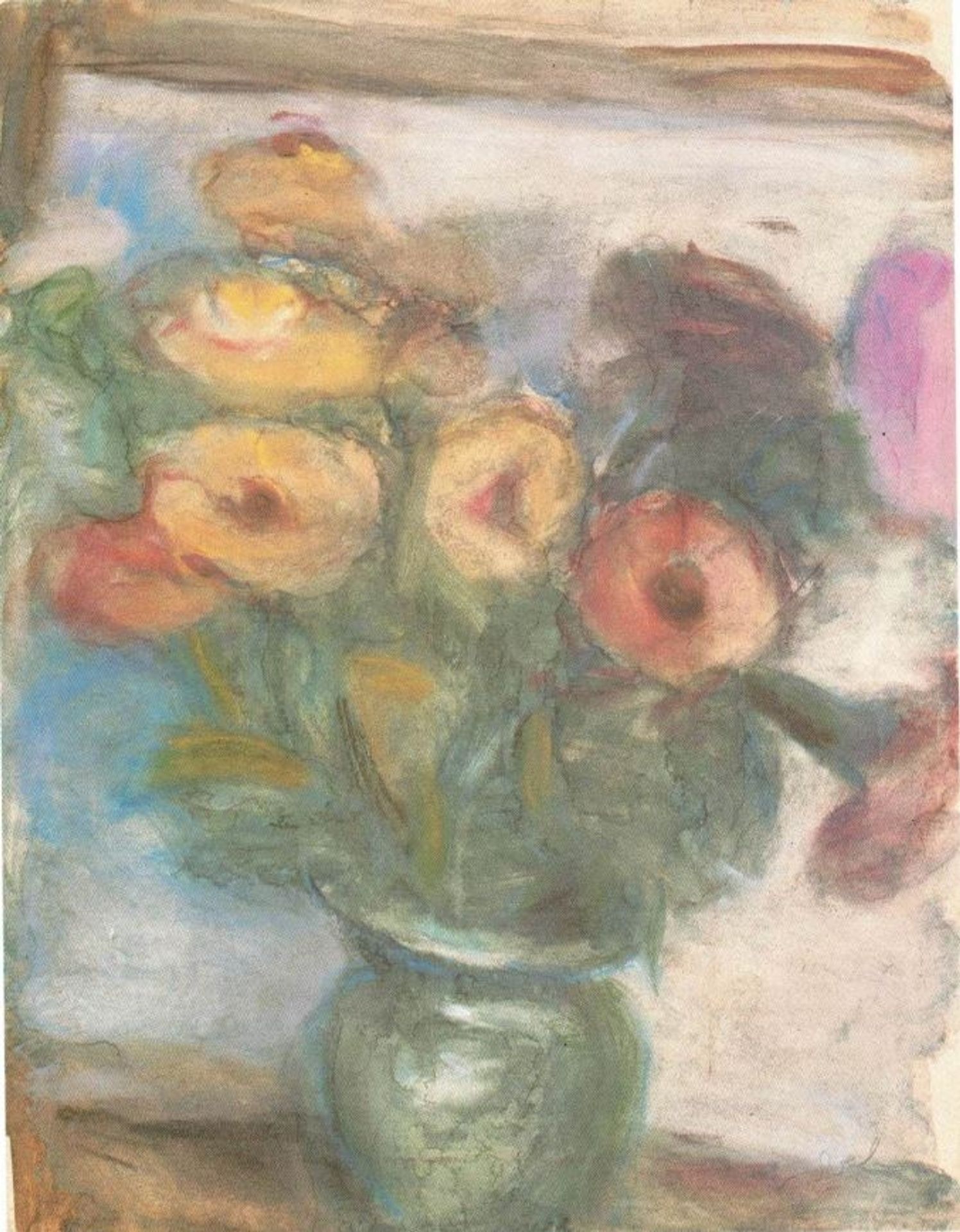Bela Czobel, Still Life with Flower by Bela Czobel