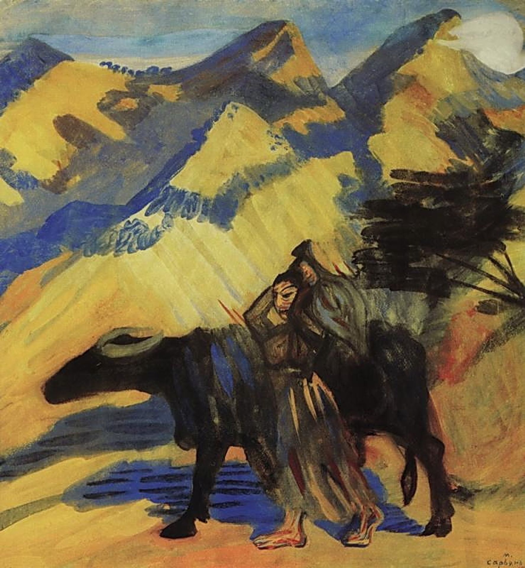 To the spring by Martiros Sarian