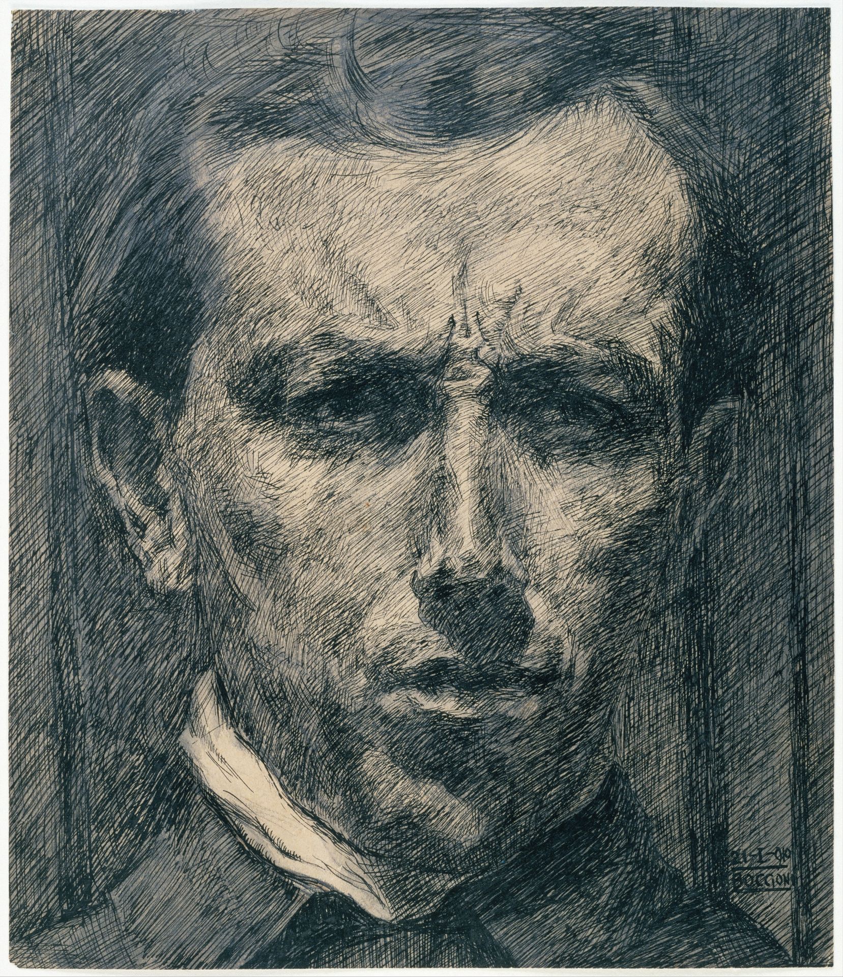 Self-Portrait by Umberto Boccioni