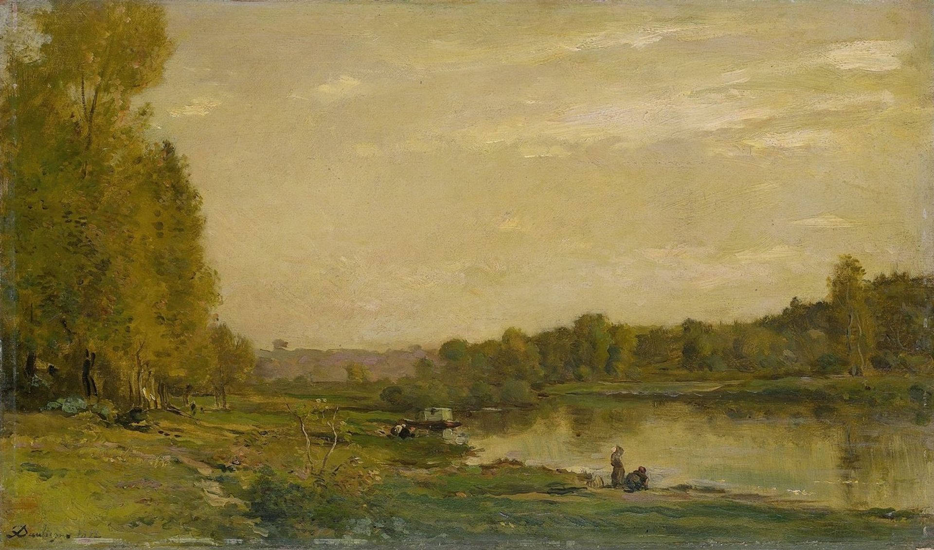 Landscape on the Oise by Charles François Daubigny