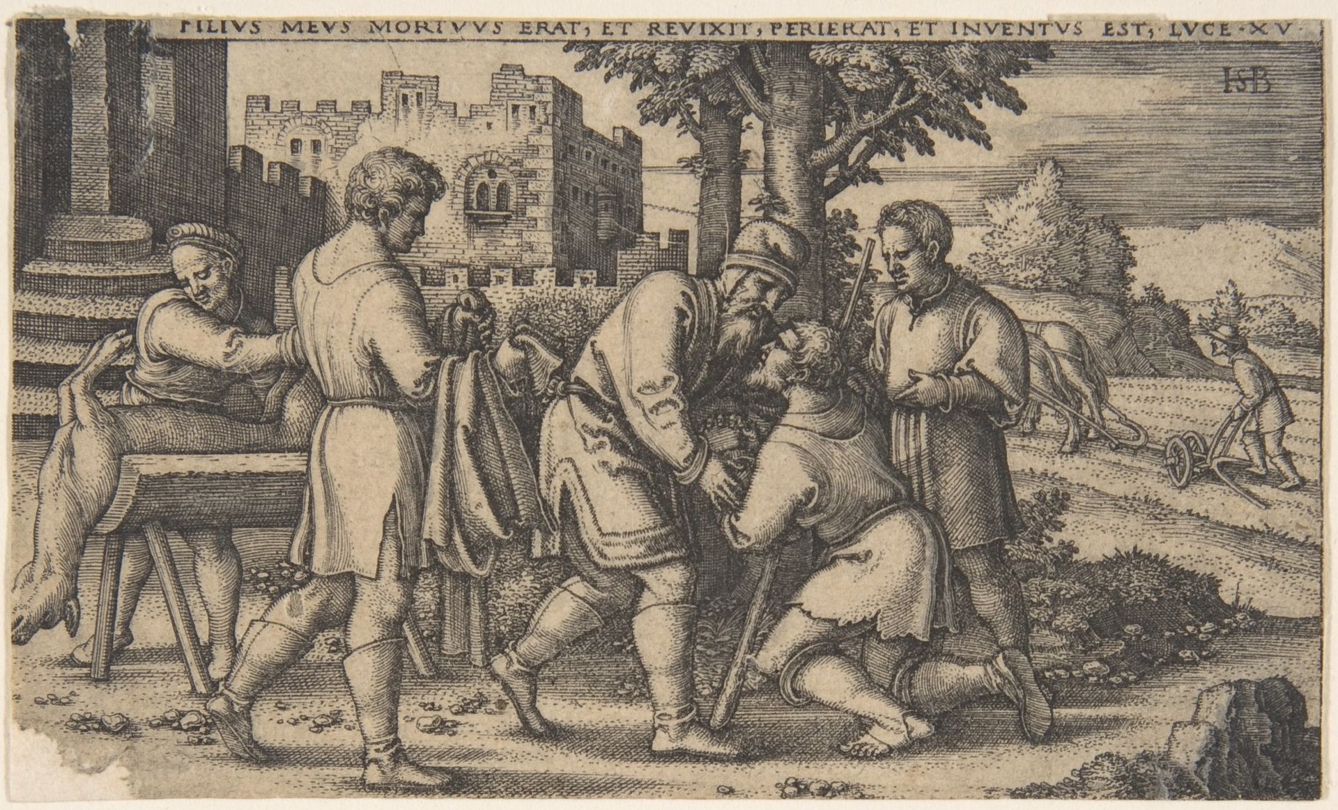 Return of the Prodigal Son, from The History of the Prodigal Son by Sebald Beham