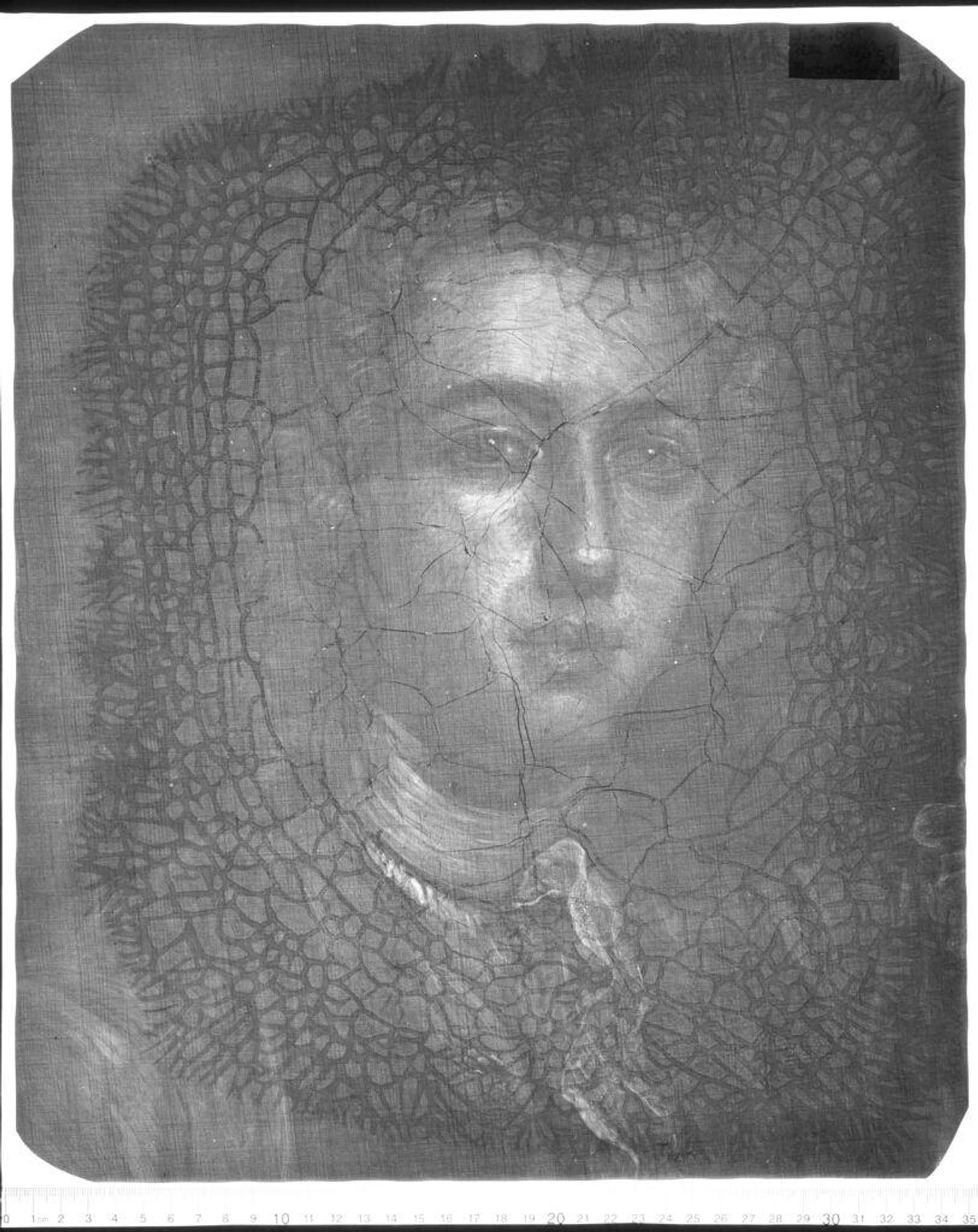 X-radiograph(s) of "Three Sons of Oliver" by Artist of original: Attributed to John Smibert