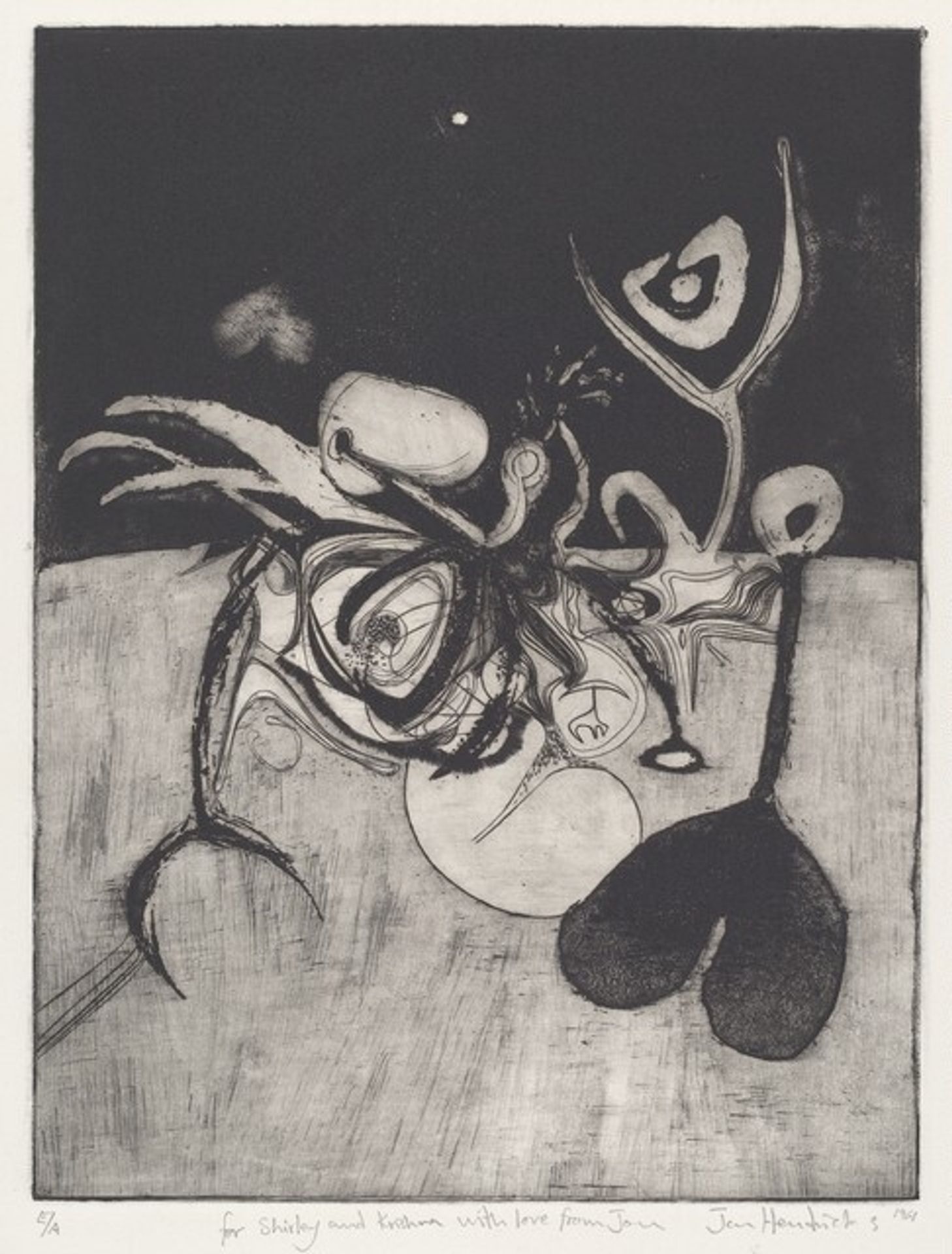 Untitled (Abstract Biomorpnhic Forms) by Jon Hendricks