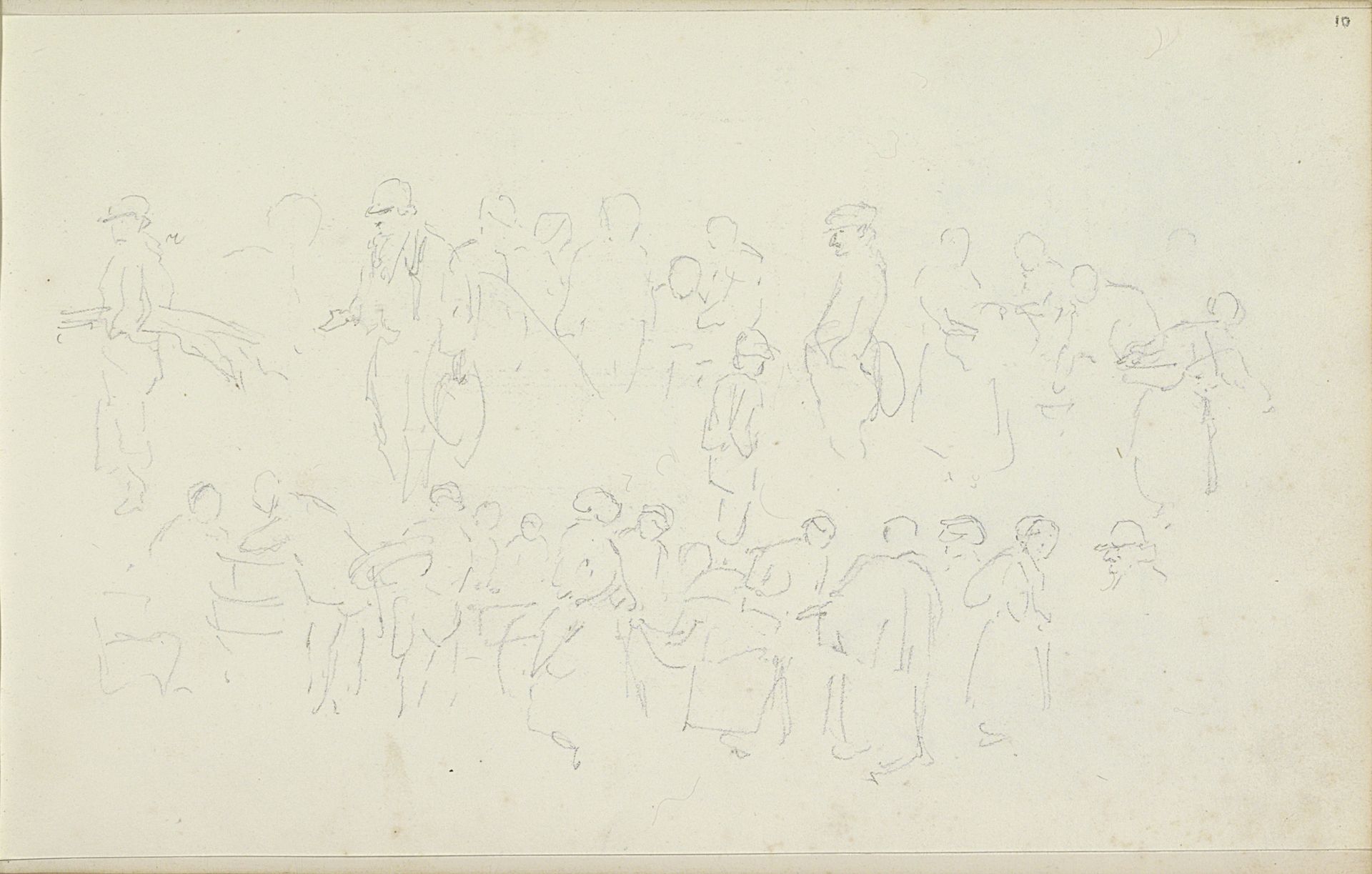 Figuren in verschillende houdingen by Adrianus Eversen