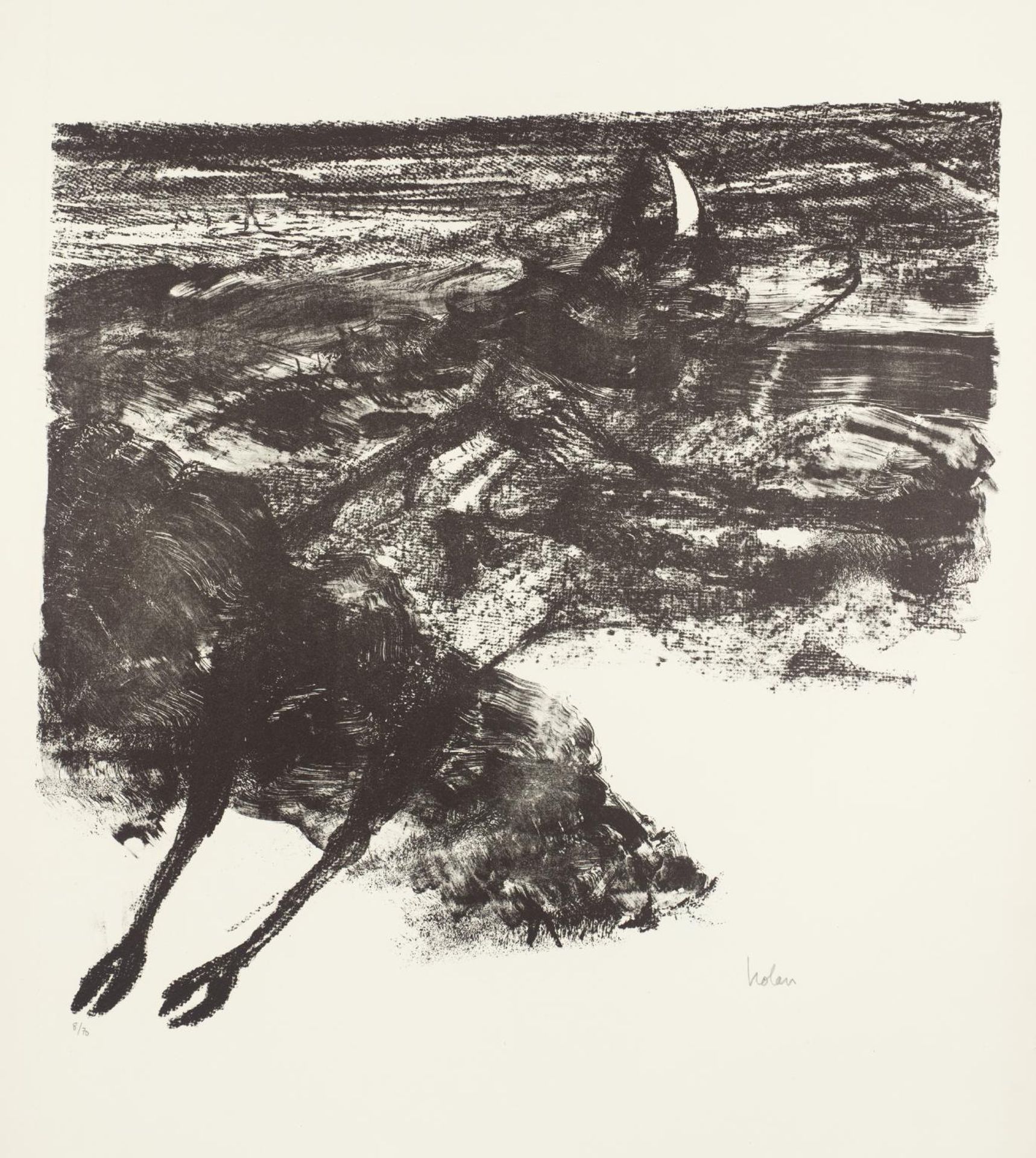 Rinder Subject IV by  Sir Sidney Nolan