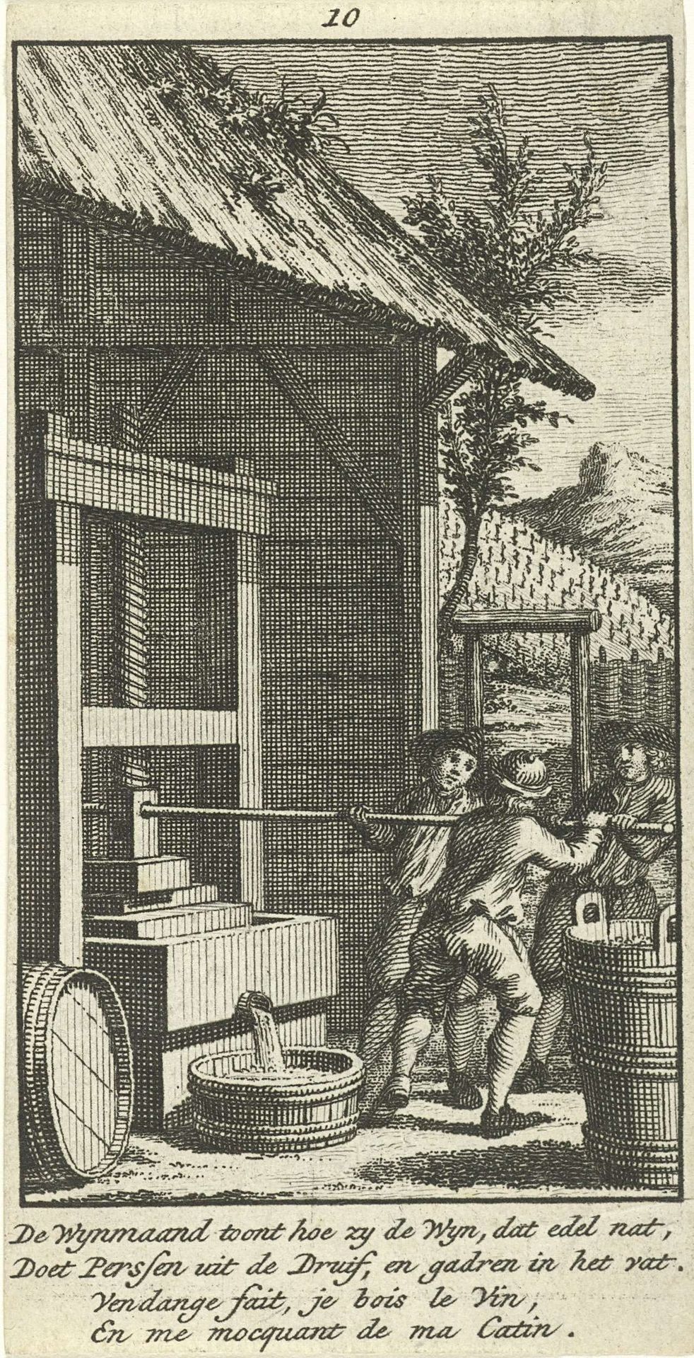 Oktober: druivenoogst by Jan Caspar Philips
