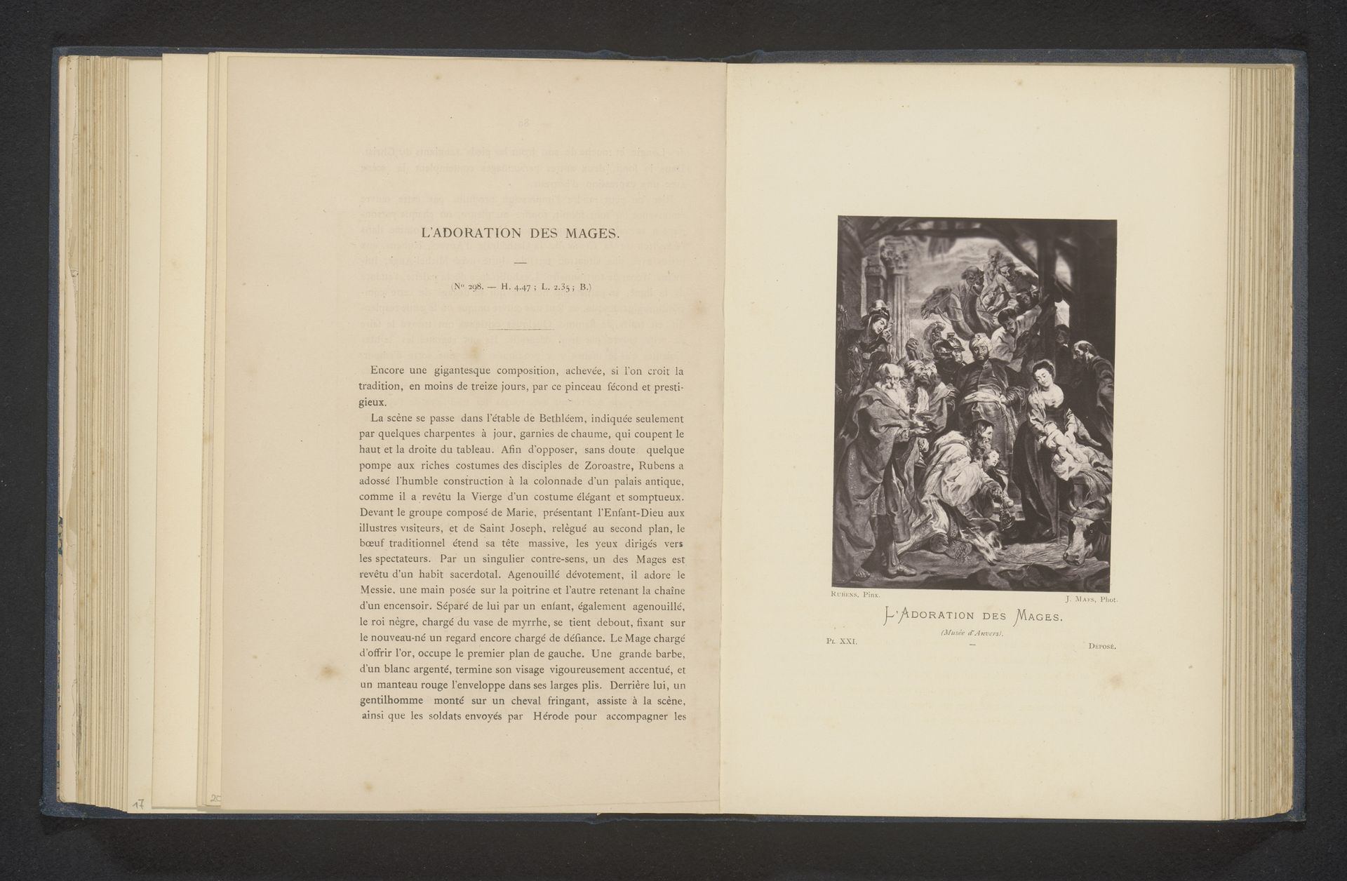 Reproductie van de Aanbidding van de koningen door Peter Paul Rubens by Joseph Maes