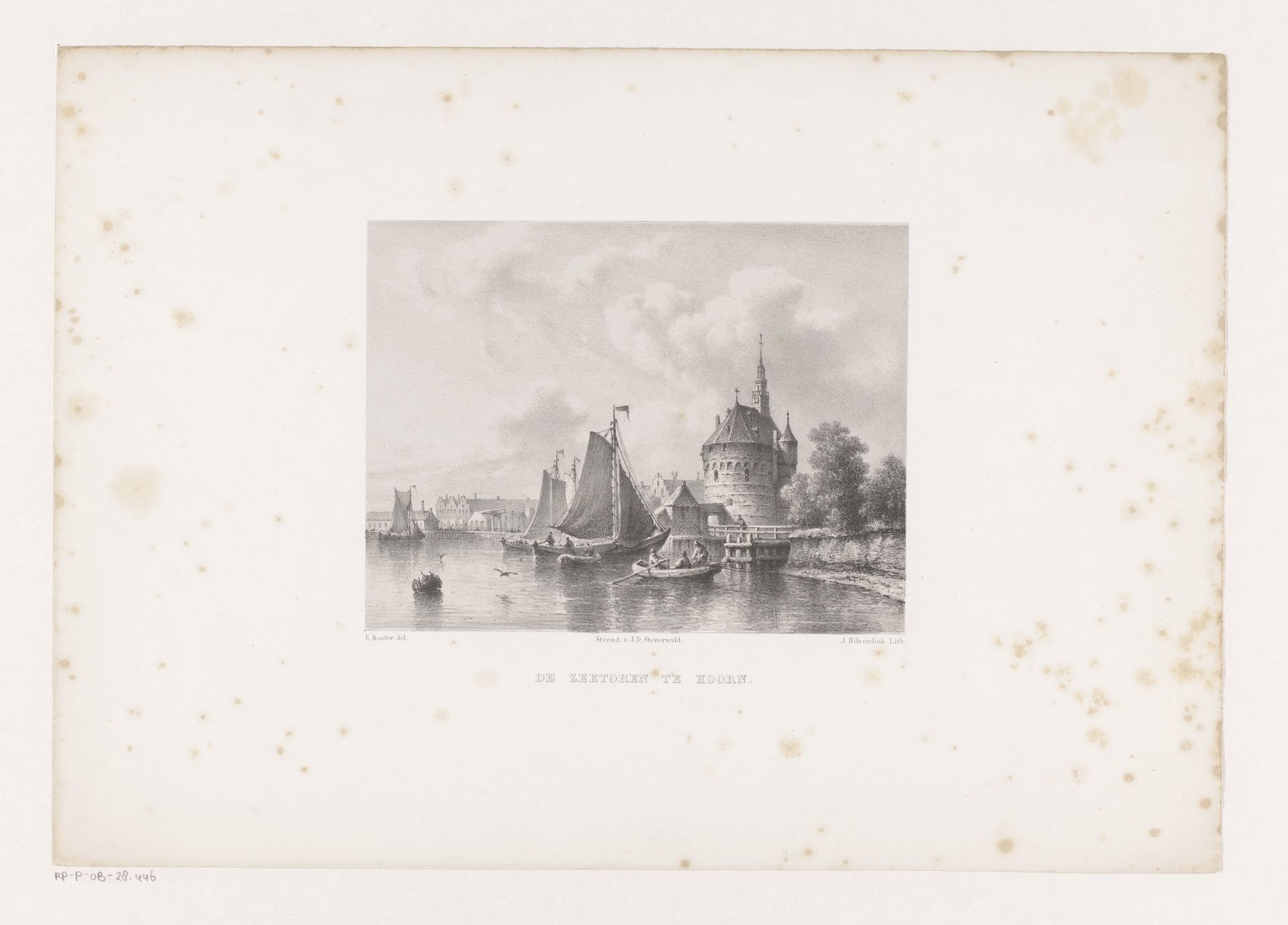 Hoofdtoren in Hoorn by Johannes Hilverdink