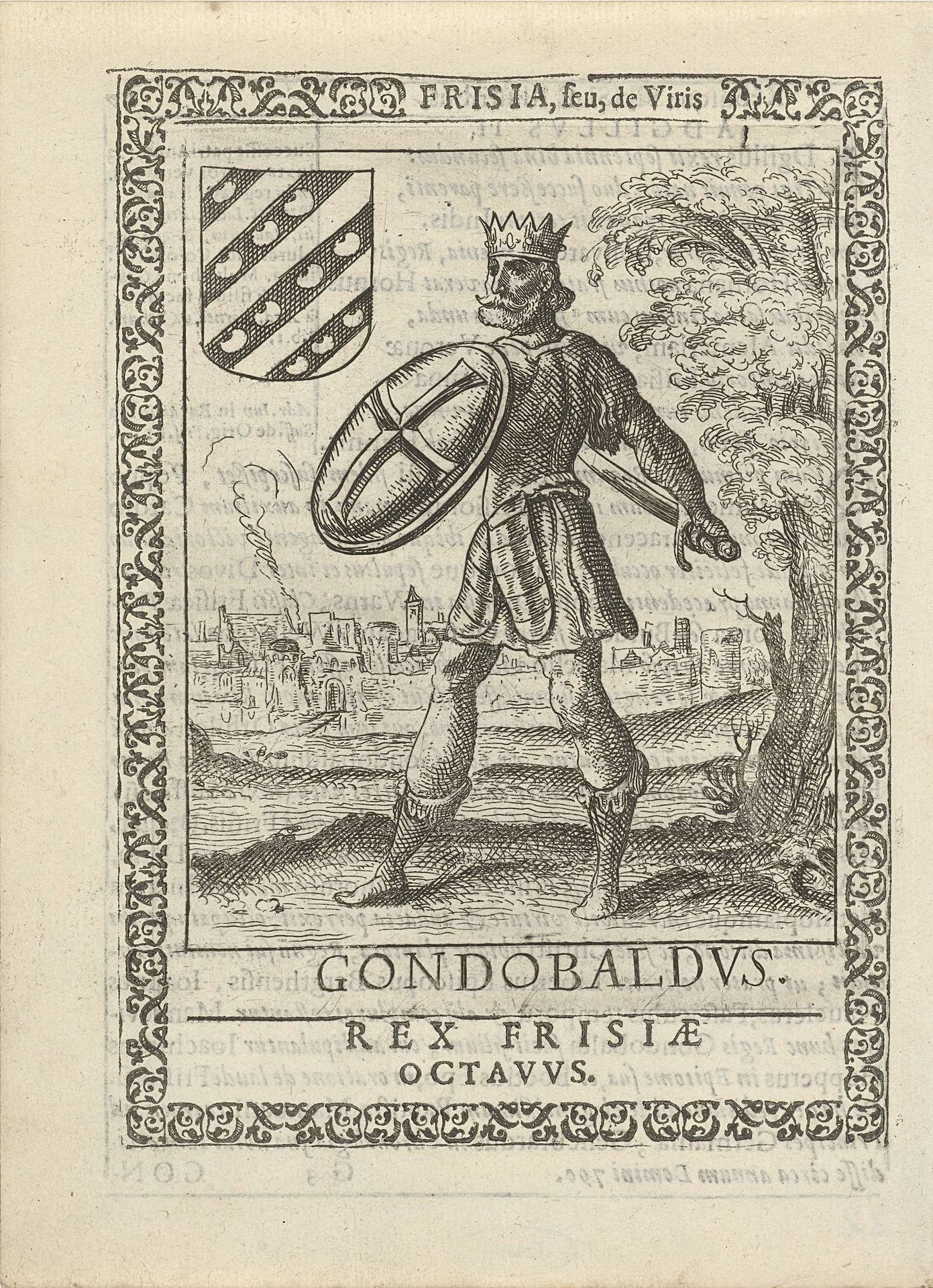 Gondobaldus, achtste koning der Friezen by Pieter Feddes van Harlingen