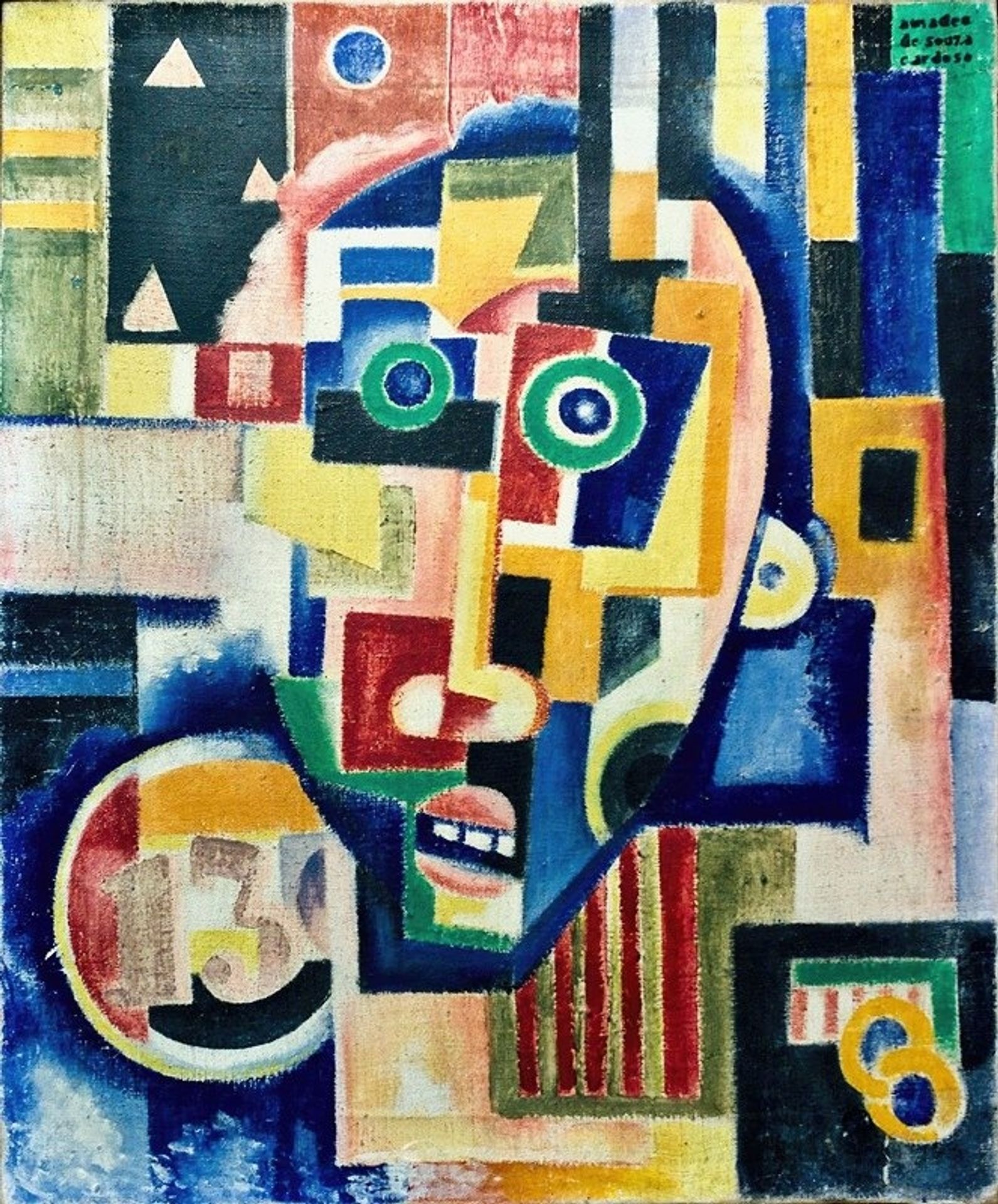 Promontory Head Indigo Seas of Ossian Rose Orange by Amadeo de Souza-Cardoso