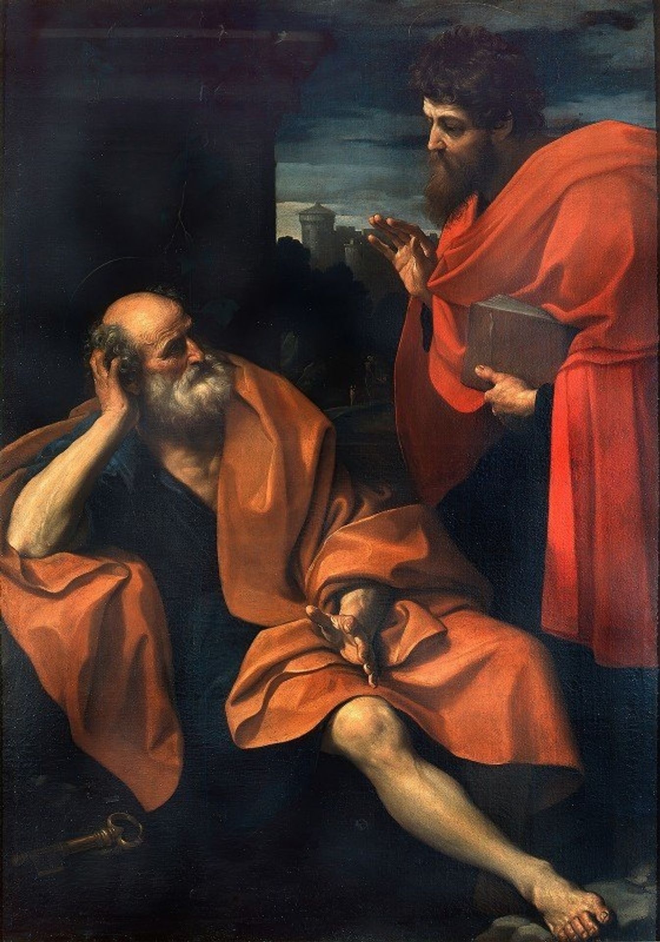 Paul Rebukes the Repentant Peter - Guido Reni | Artera | AskArtera