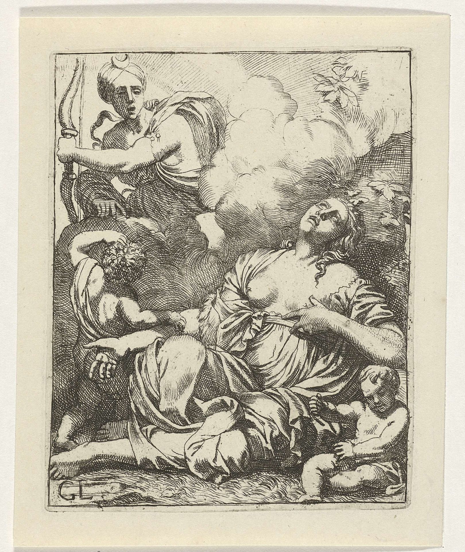 Niobe voor haar hoogmoed gestraft by Gerard de Lairesse