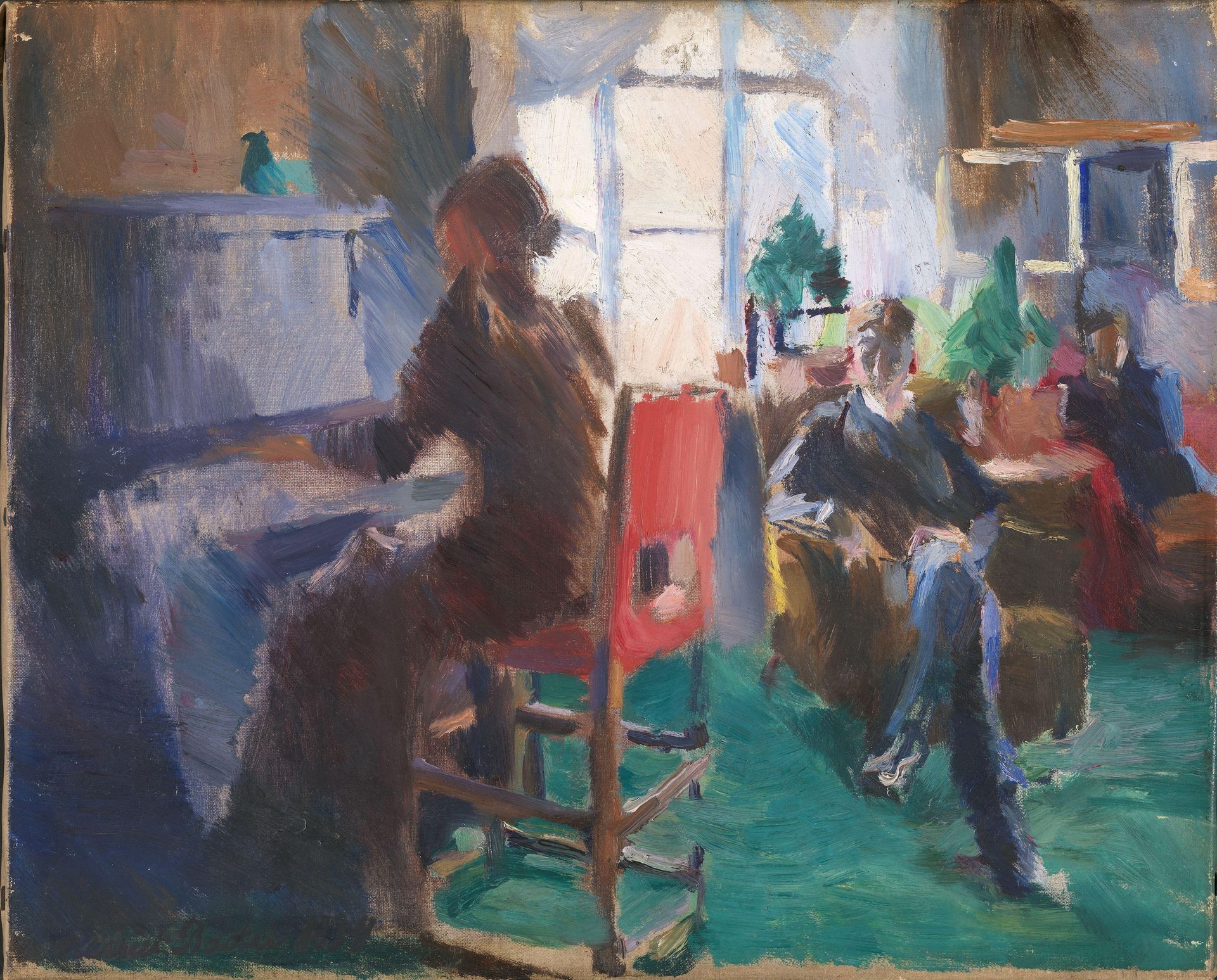 By the Piano by Harriet Backer