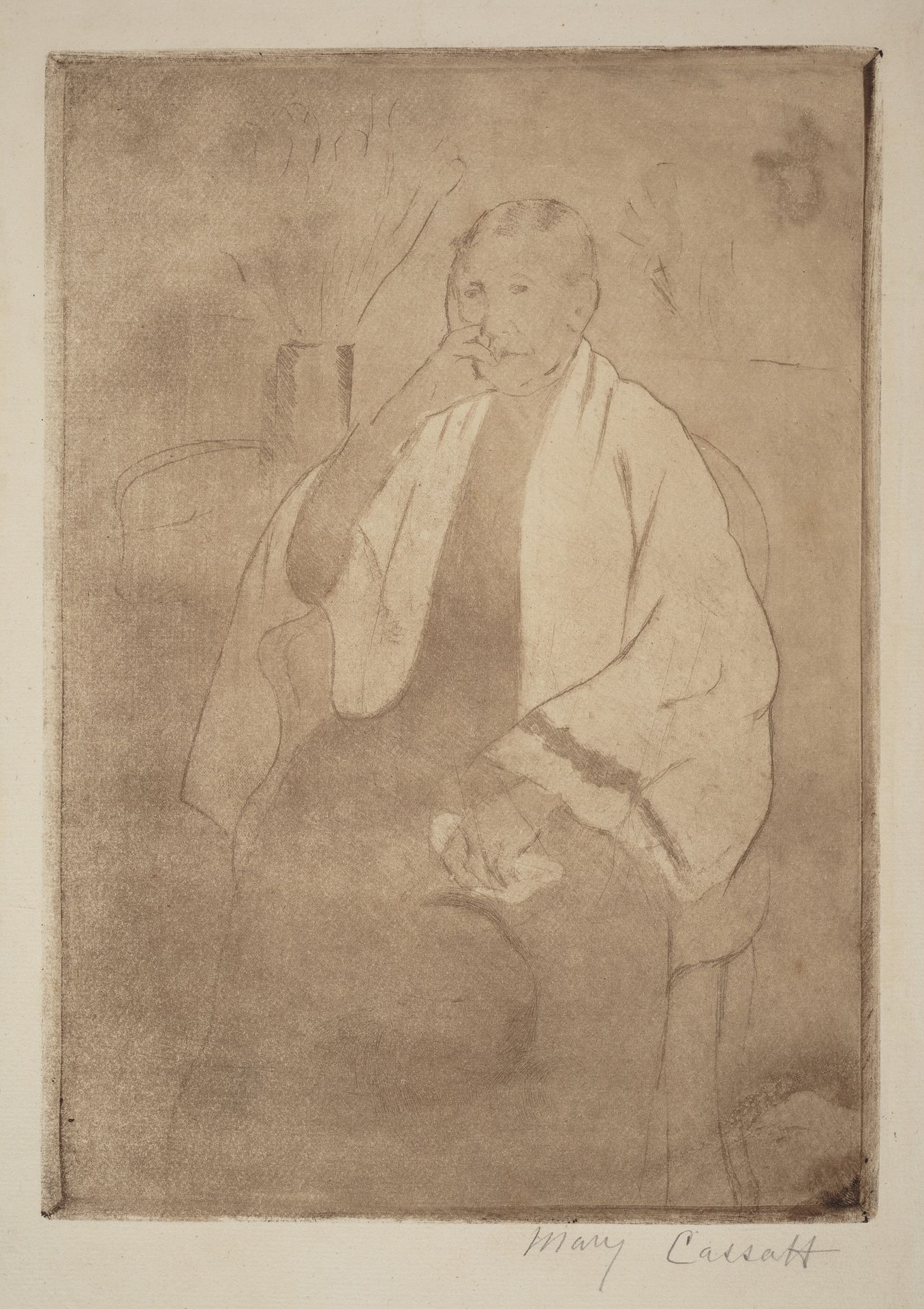 A Portrait of the Artist's Mother by Mary Cassatt