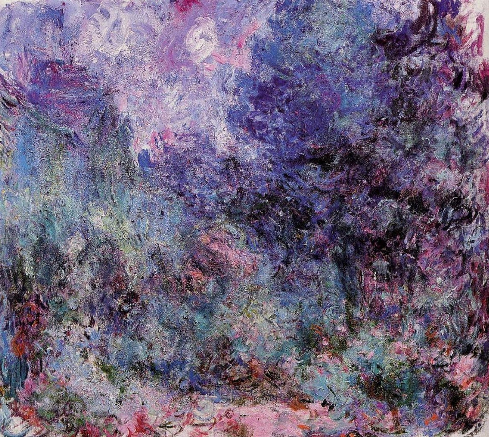 The House Seen from the Rose Garden 3 by Claude Monet